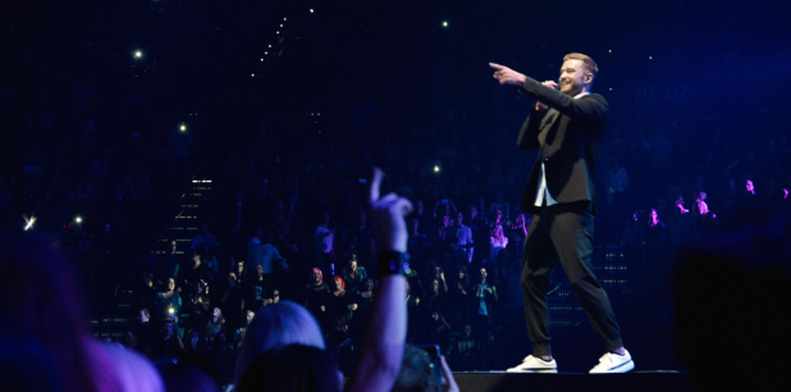 Justin Timberlake volvió a dar cátedra como uno de los mejores artistas de este siglo. (Foto/Prensa Asociada)