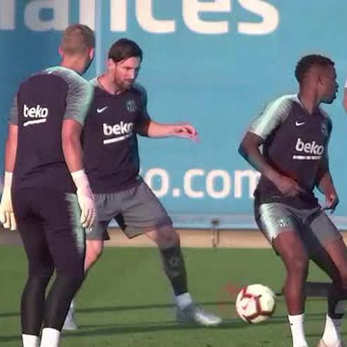 Barcelona se pone a prueba para el clásico sin Messi