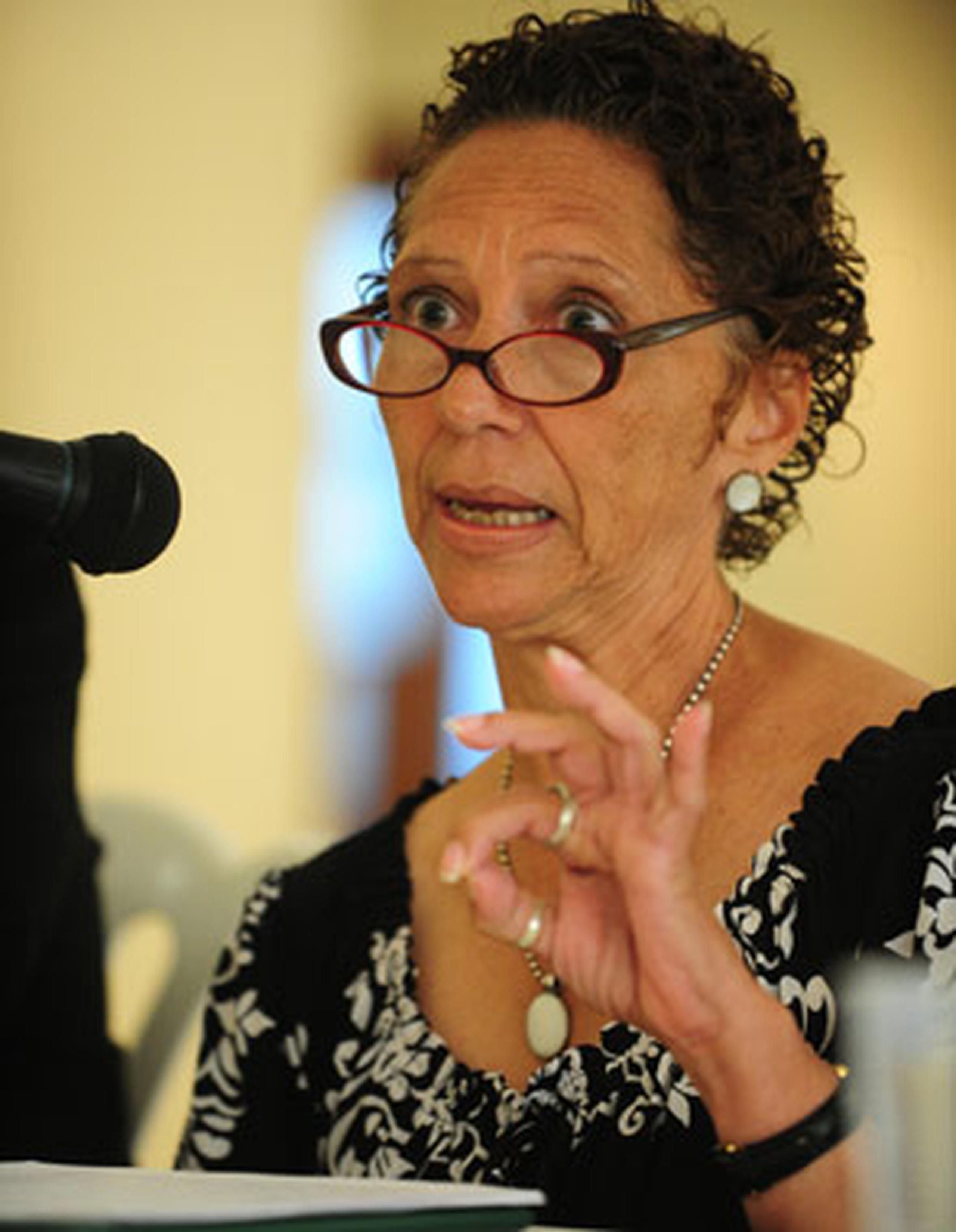 Olga Orraca, líder de la Coalición Orgullo Arcoiris