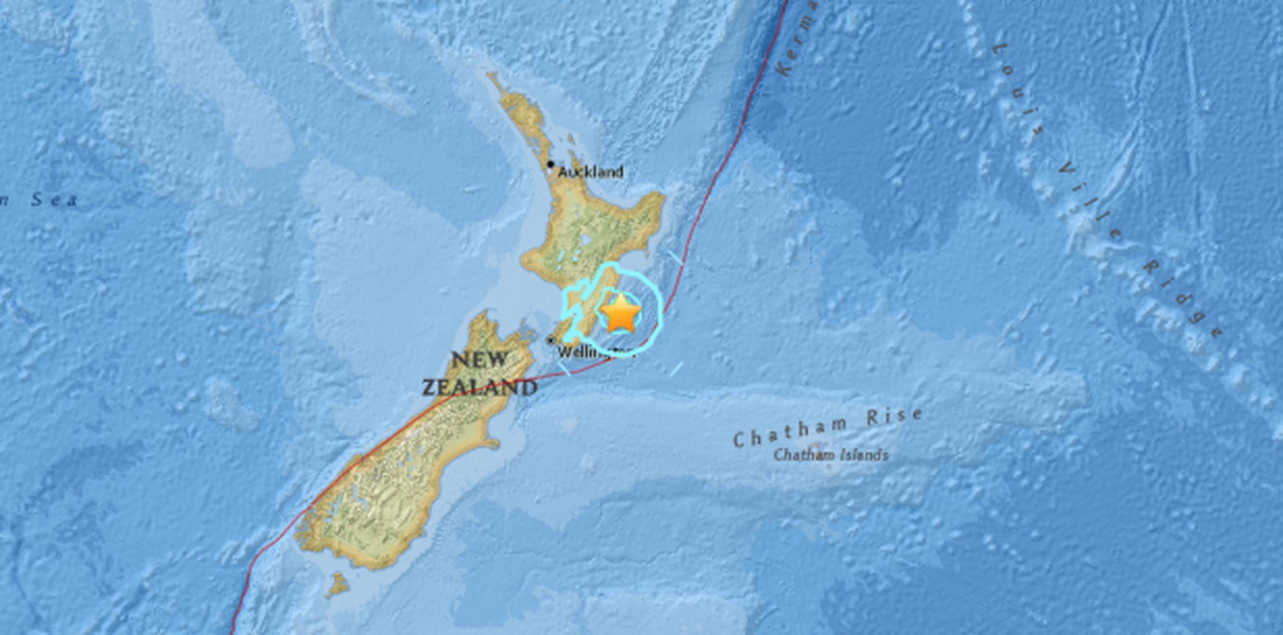 Nueva Zelanda se asienta en la falla entre las placas tectónicas del Pacífico y Oceanía. (USGS)