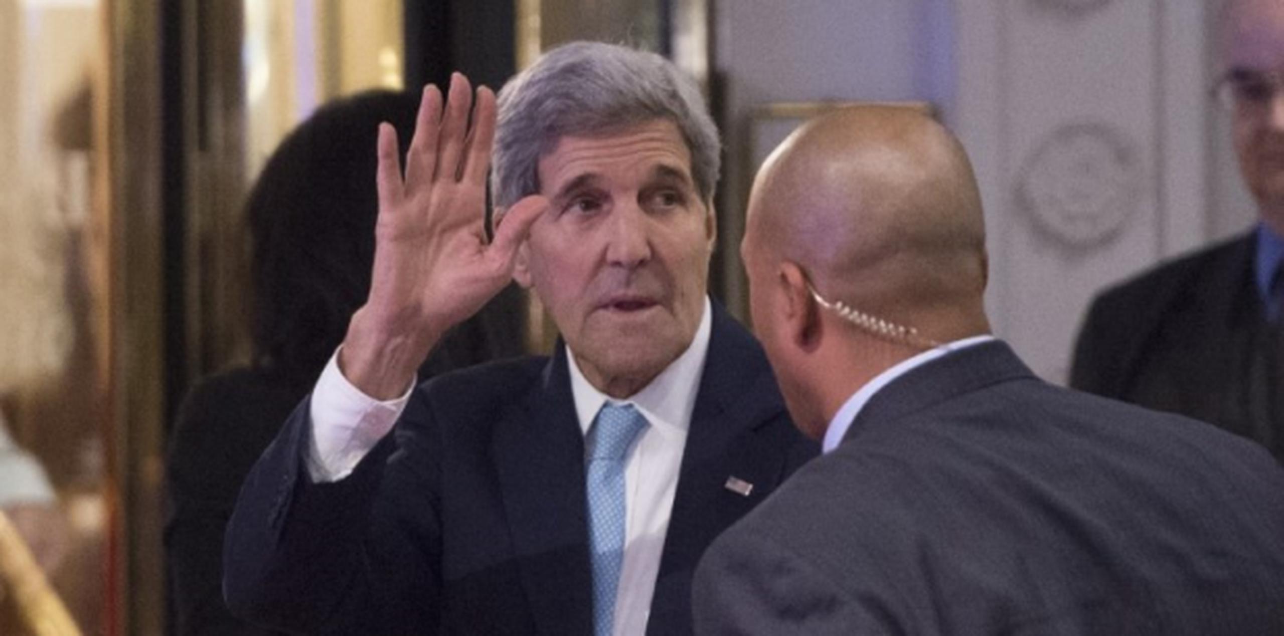 El secretario de Estado de Estados Unidos, John Kerry, a su llegada a Viena para la reunión. (AFP)