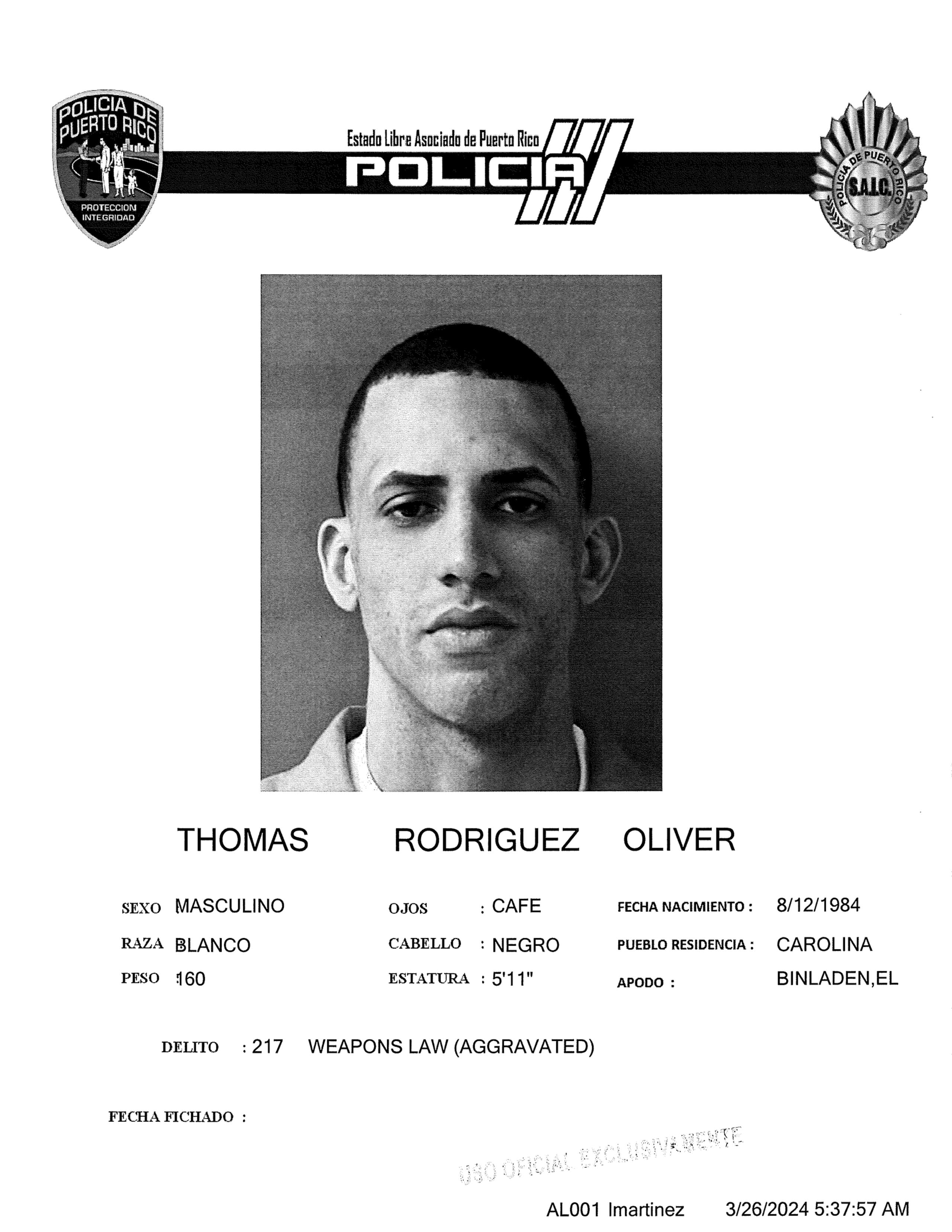 Un confinado apodado “Bin Laden” fue hallado muerto en la cárcel Las Cucharas, en Ponce, durante la tarde del lunes, 25 de marzo de 2024, informó esta mañana el Negociado de la Policía.