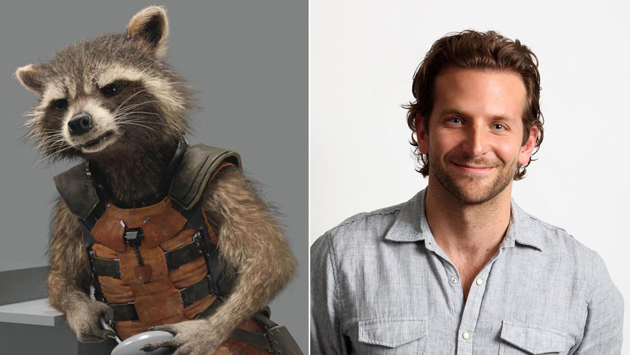 Bradley Cooper hace la voz de Rocket Raccoon. (Marvel / Archivo)