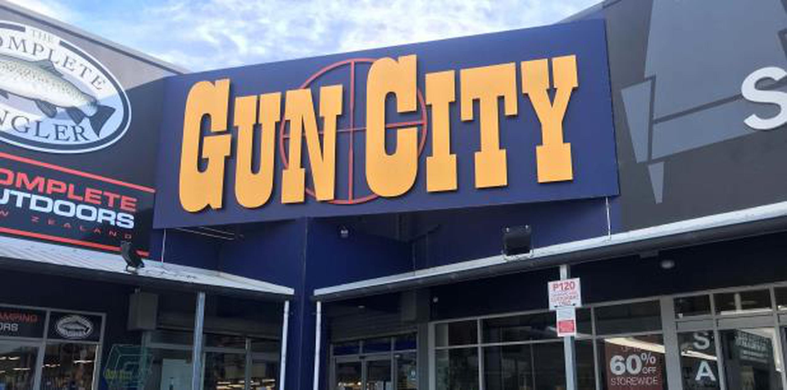 Vista general de la tienda de armas Gun City en Christchurch, Nueva Zelanda. (EFE / Karen Sweeney)