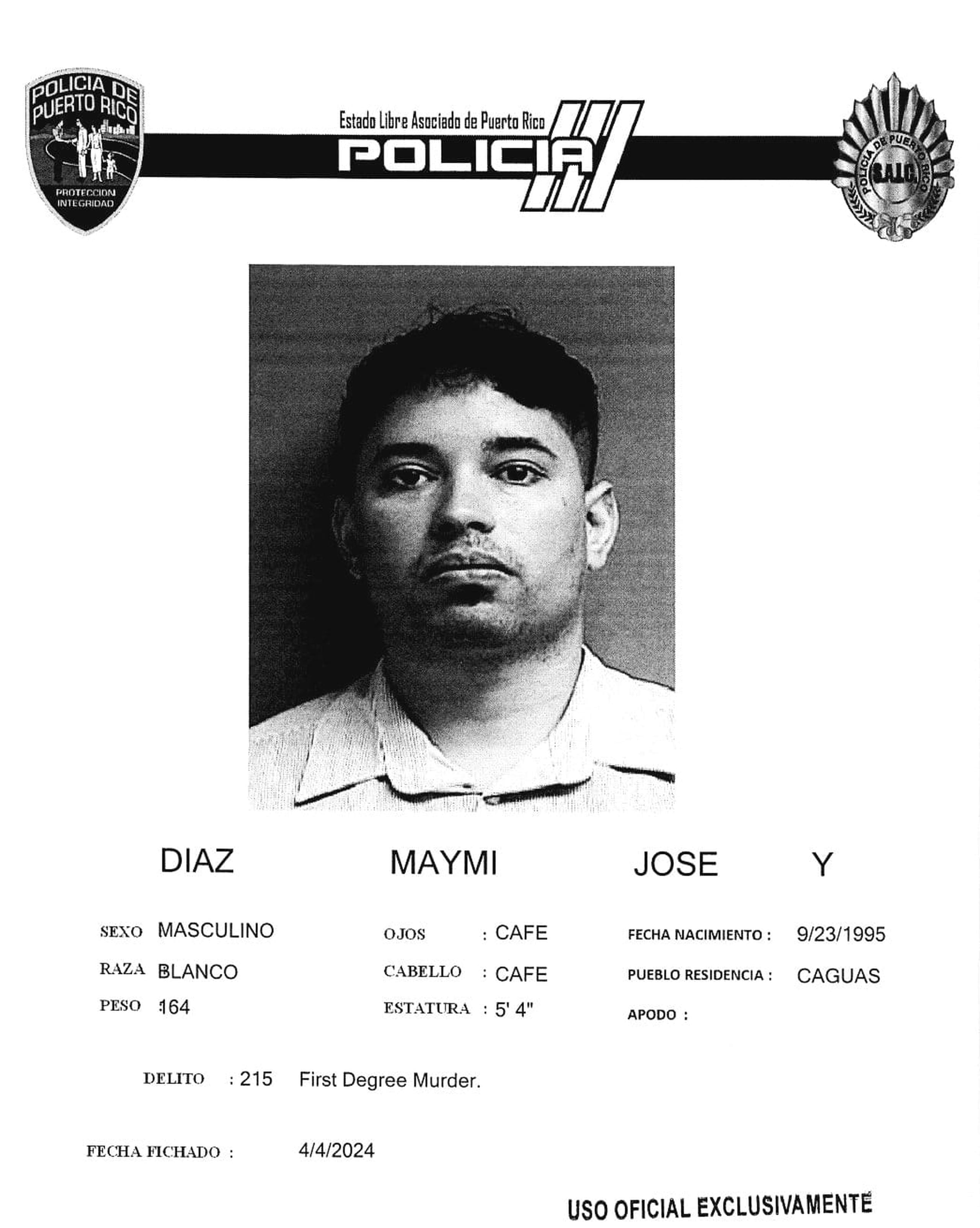 José Yamil Ortiz Maymí enfrenta cargos de asesinato y restricción a la libertad.