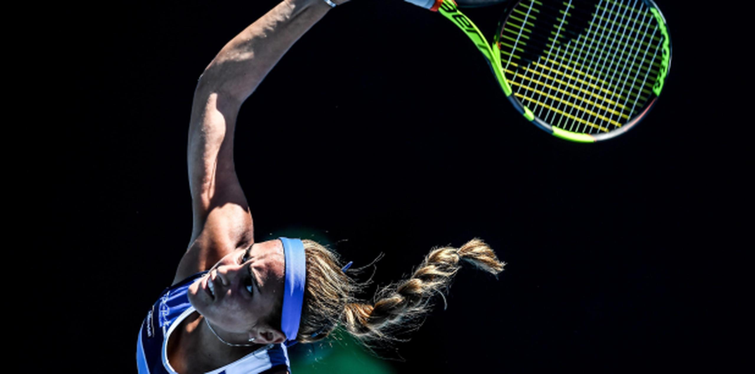 Mónica Puig juega su mejor tenis en Catar a un mes de iniciar la temporada del 2017. (Prensa Asociada)