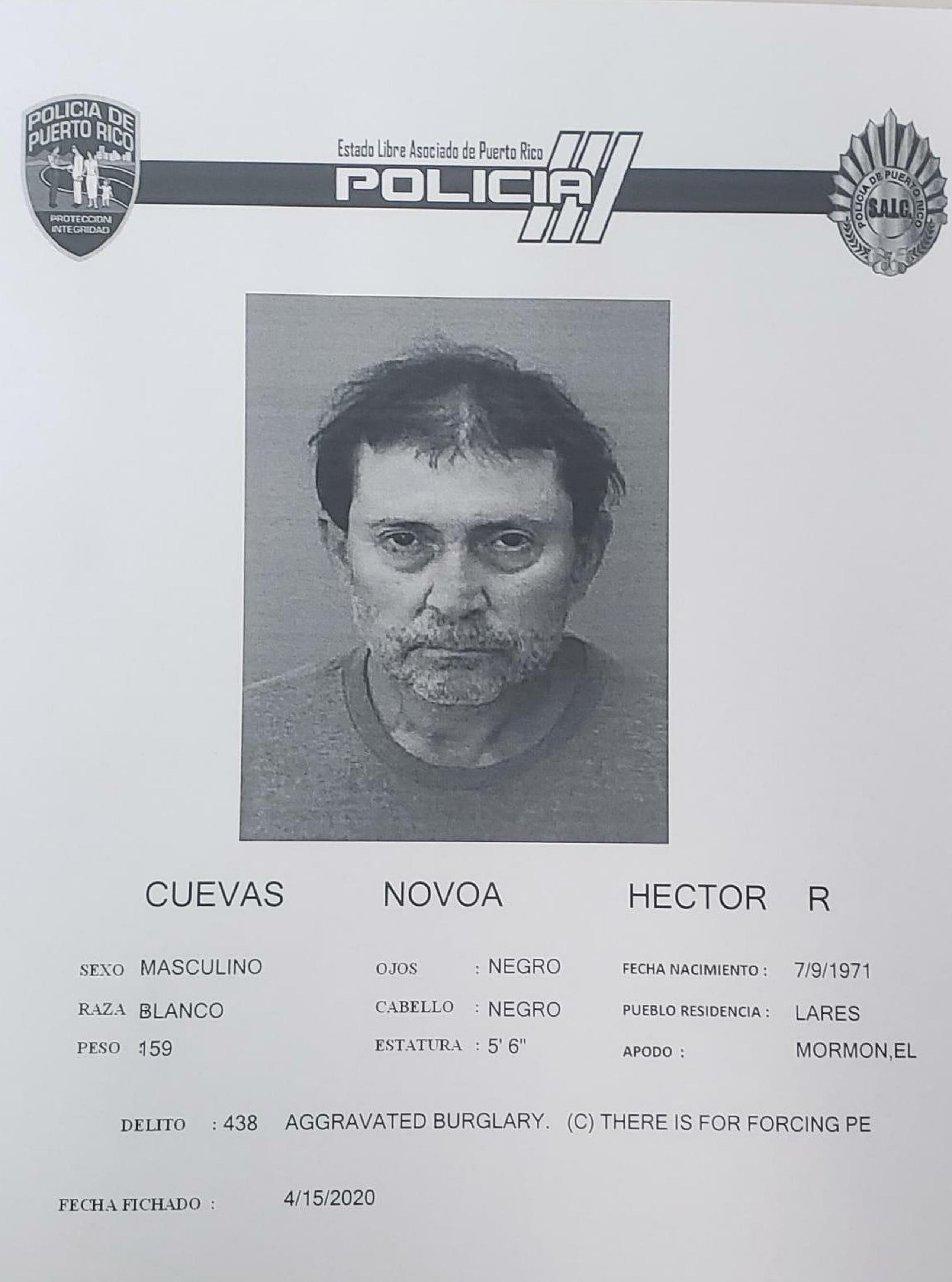 Héctor R. Cuevas Novoa fue sorprendido mientras se apropiaba de artículos de primera necesidad del centro Head Start de Lares.
