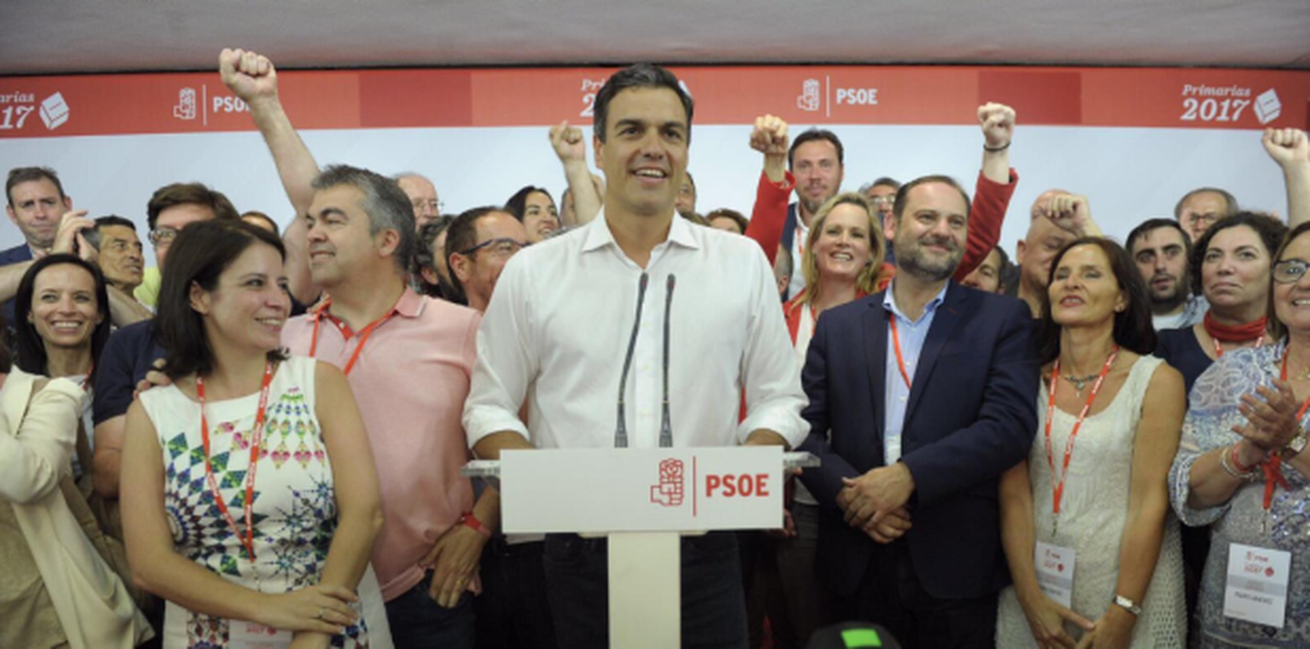 Pedro Sánchez regresó a la dirección de la segunda fuerza política de España. (Twitter)