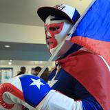 Sensacional "Cap Bori" con la bandera de Puerto Rico