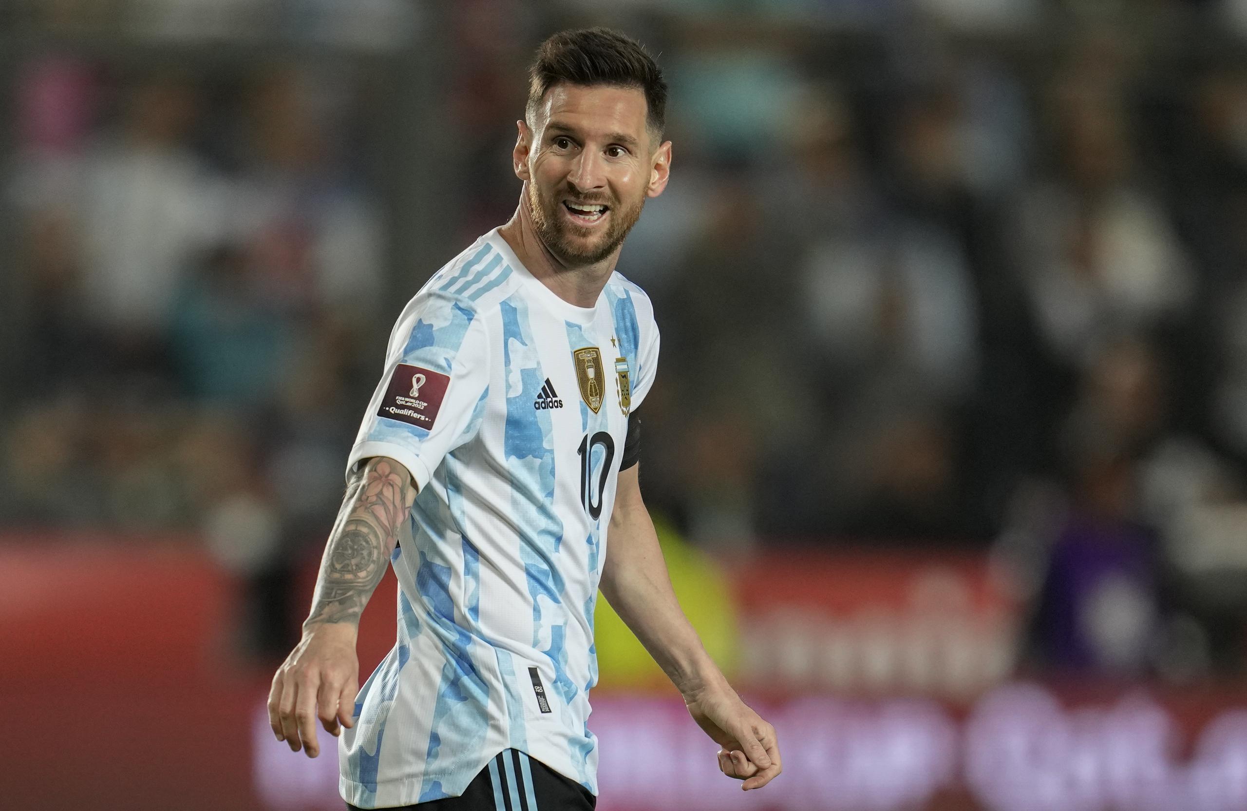 El delantero argentino Lionel Messi durante el partido contra Brasil por las eliminatorias del Mundial, el martes 16 de noviembre de 2021.