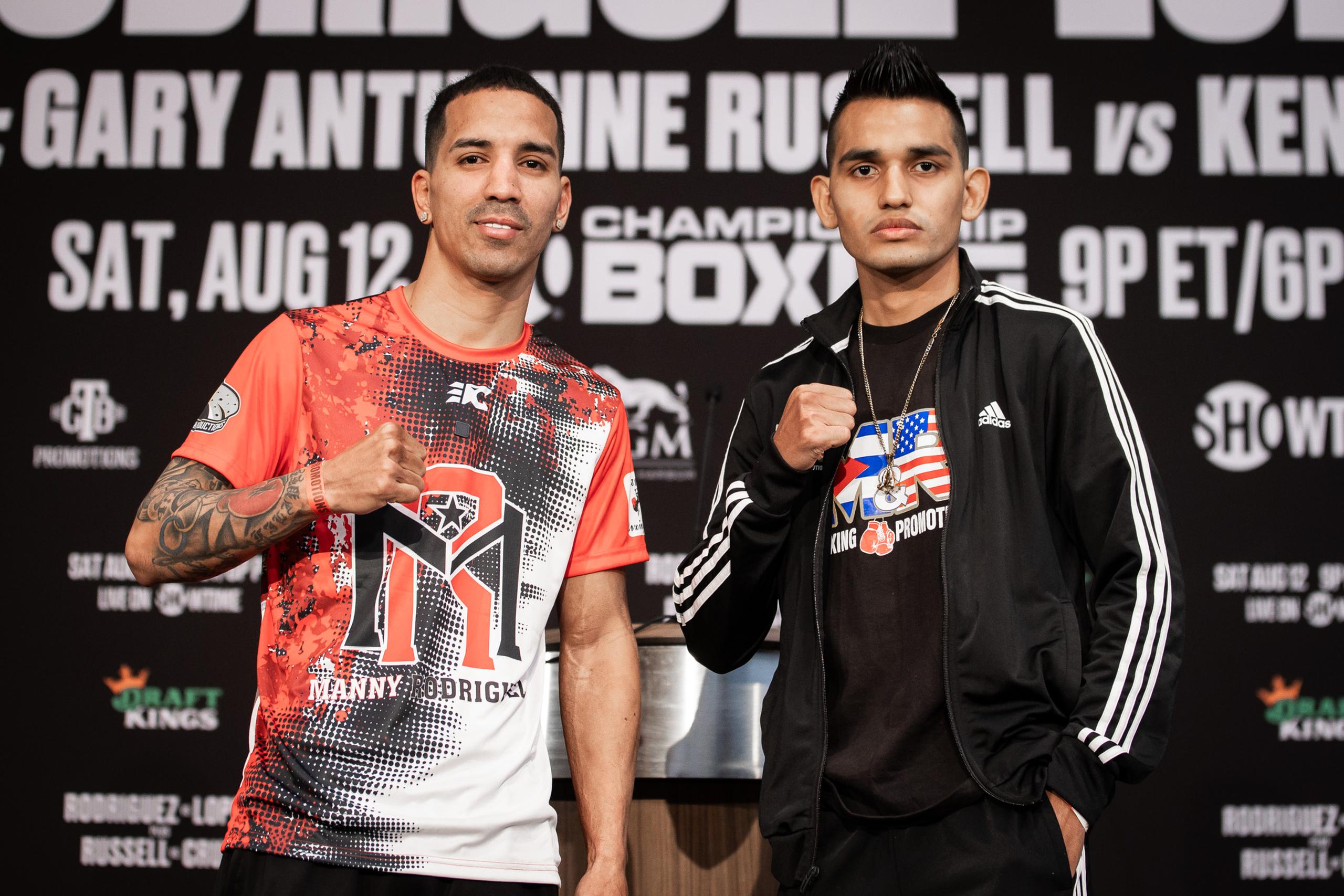 Manny Rodríguez y Melvin López disputarán el vacante título de la Federación Internacional de Boxeo (FIB), en las 118 libras.