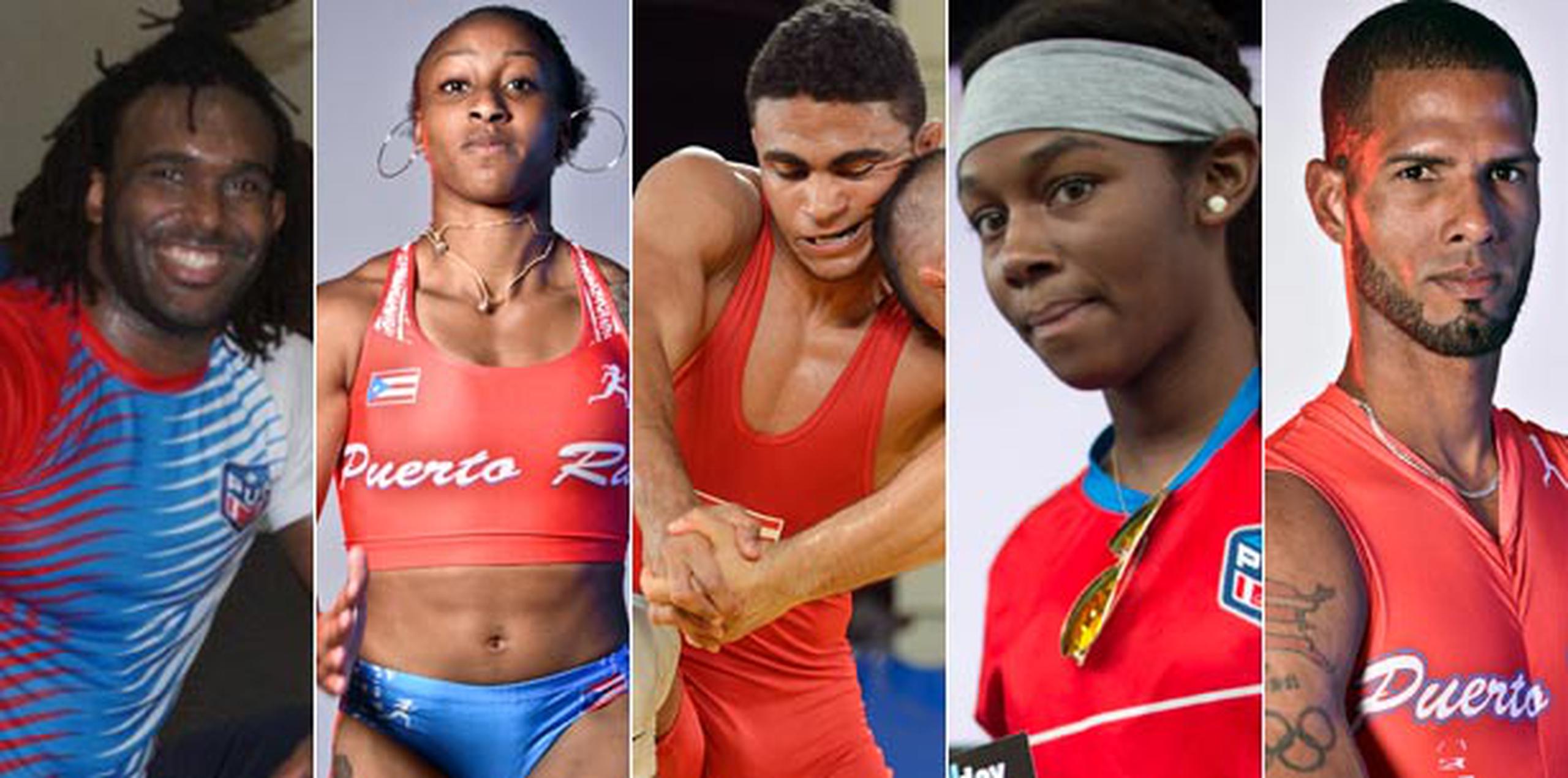 Jaime Espinal, Jasmine Camacho-Quinn, Franklyn Gómez, Cristal Weekes y Javier Culson son los últimos atletas de Puerto Rico en participar en la Olimpiada, entre los 39 que formaron la delegación. (Archivo)