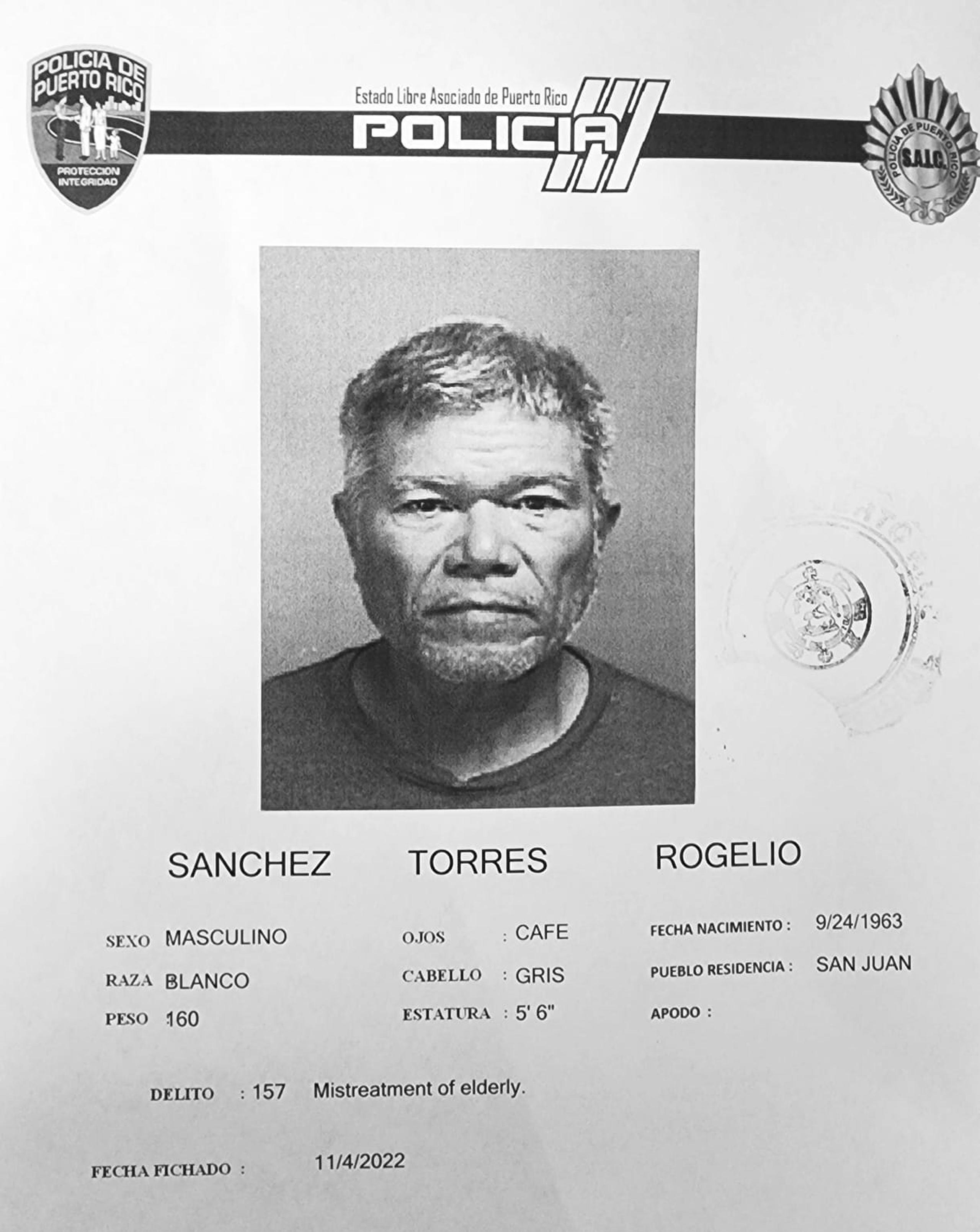 Rogelio Sánchez Torres fue acusado por delitos de fraude y maltrato a una persona de edad avanzada.