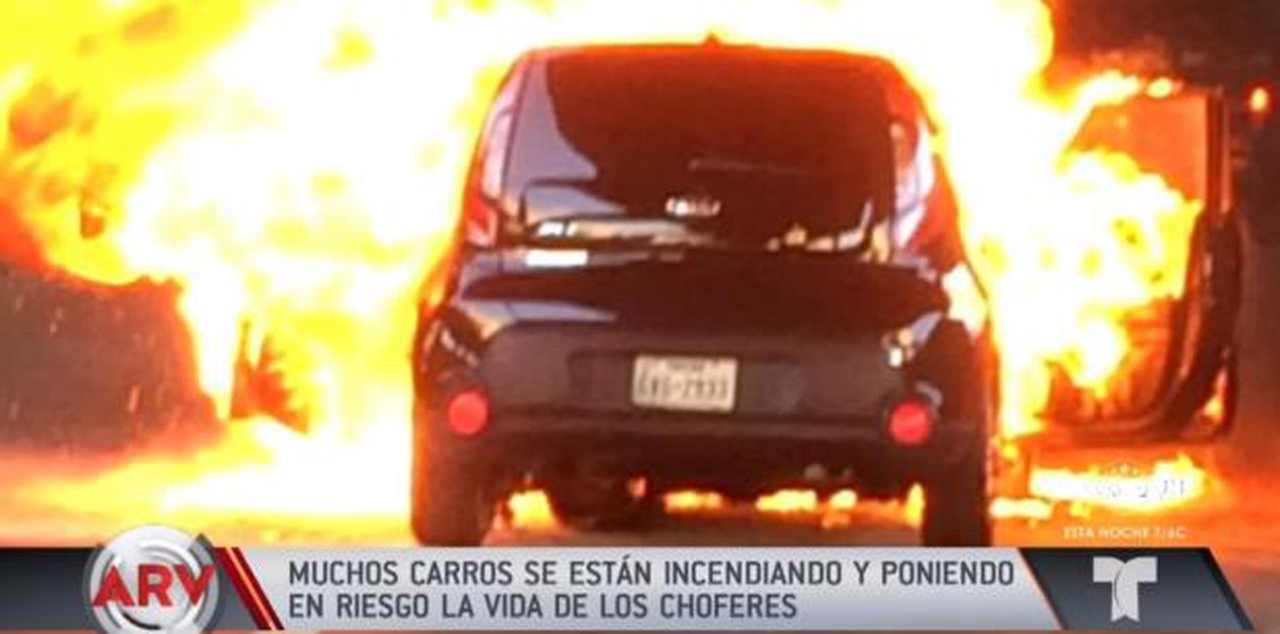 La agencia investigara la razón por la cual los carros Kia y Hyundai estallaron en llamas cuando no estaban involucrados en ningún accidente. (Captura)