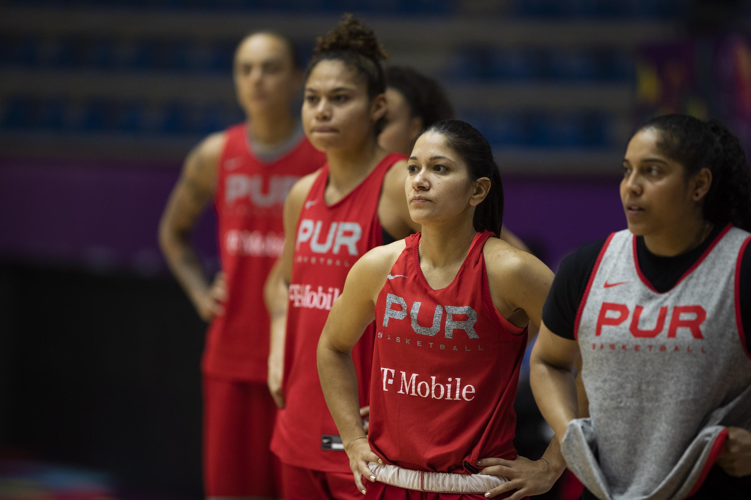 Puerto Rico se prepara para el partido contra Colombia en el inicio del torneo de AmeriCup FIBA Femenino.