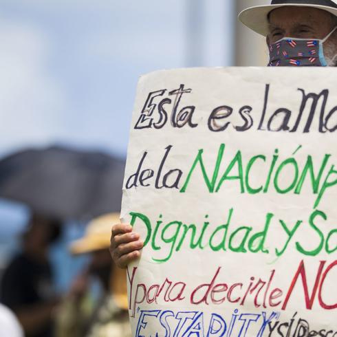 Marchan en contra de la estadidad en San Juan