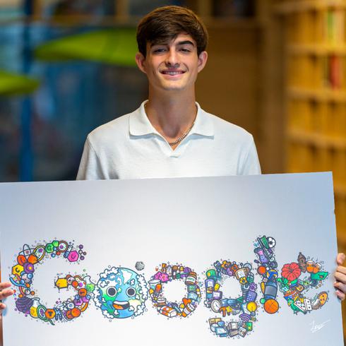 Estudiante boricua se proyecta en su propio diseño para ganar competencia de Google