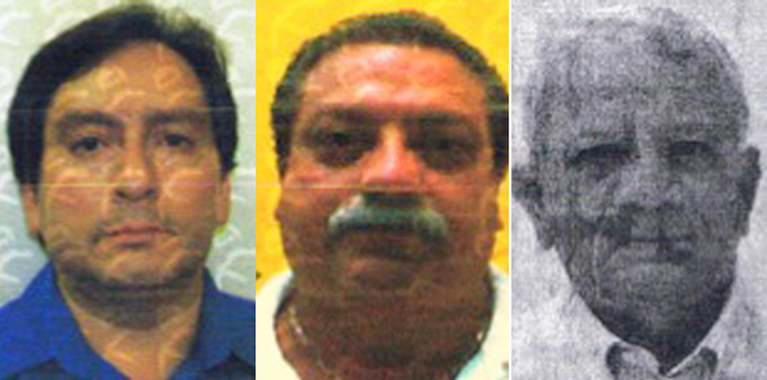 Wilson Morales Ruiz, César Gustavo Vázquez Rivera y Manuel Radamés Torres Torres están acusados por defraudar a un empresario por $90,000. (Montaje)