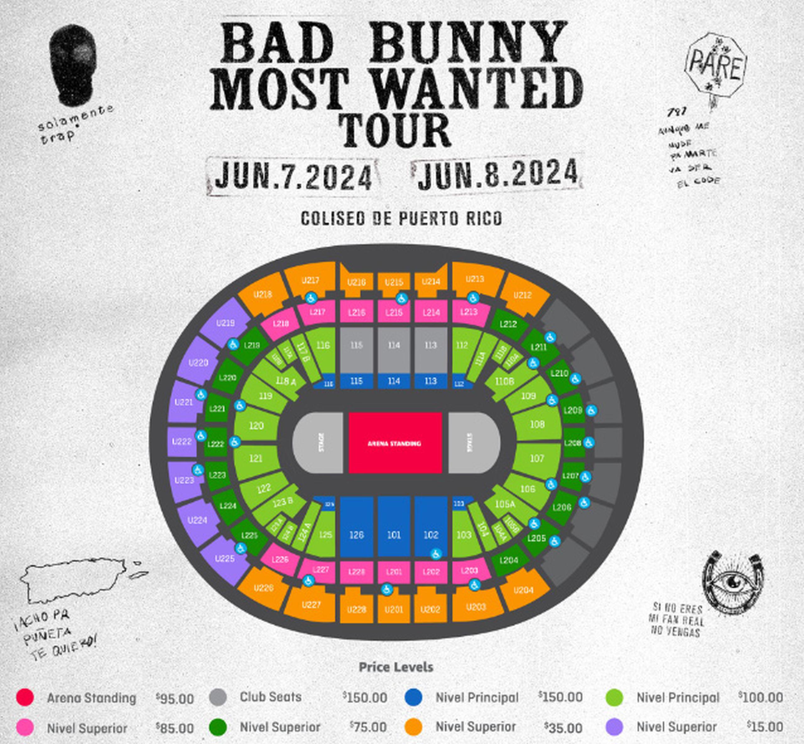 Bad Bunny, Most Wanted Tour