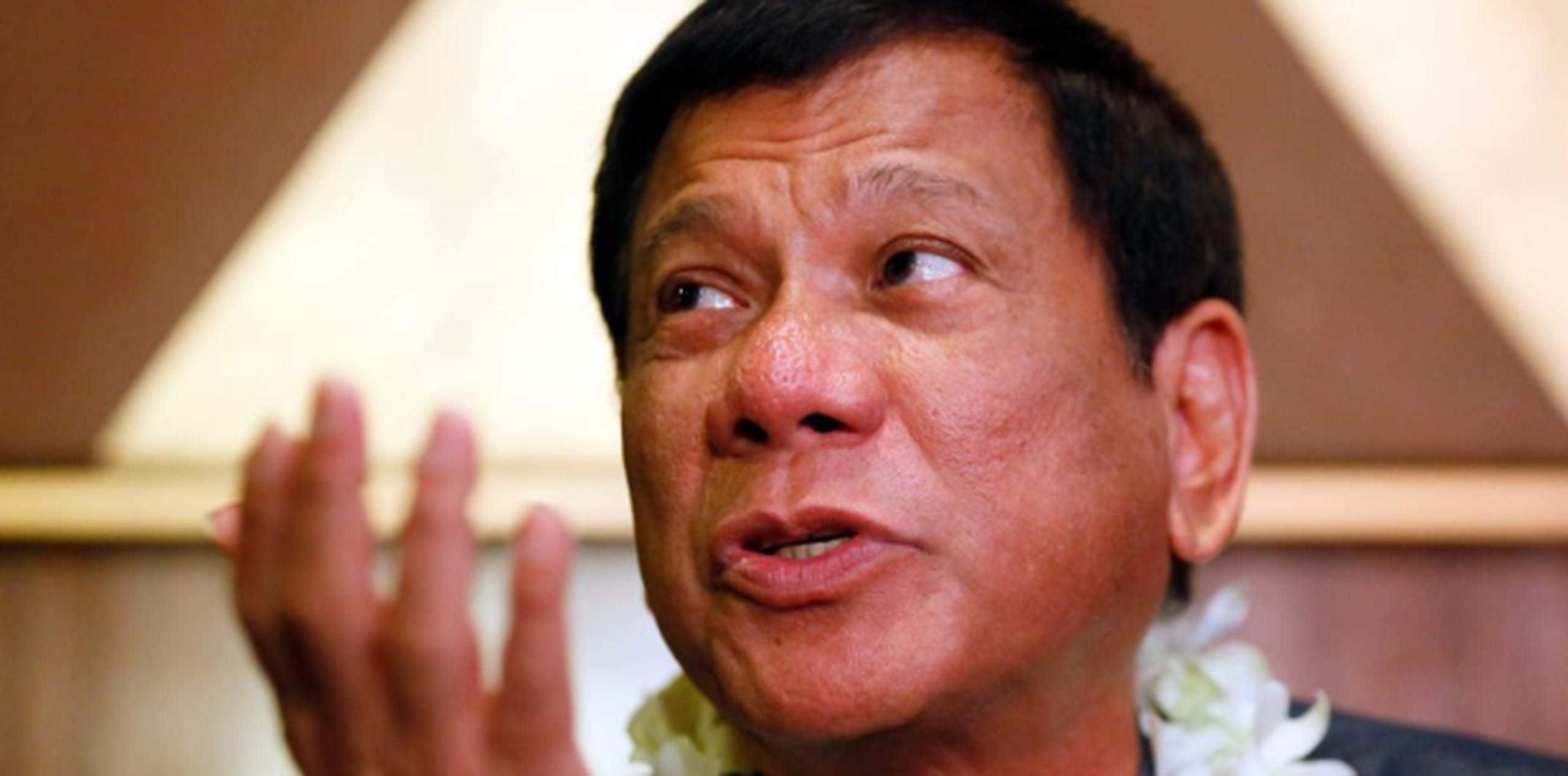 A pesar de la imagen de díscolo, Rodrigo Duterte ha emergido como un candidato viable para las elecciones presidenciales filipinas del 9 de mayo. (AP)