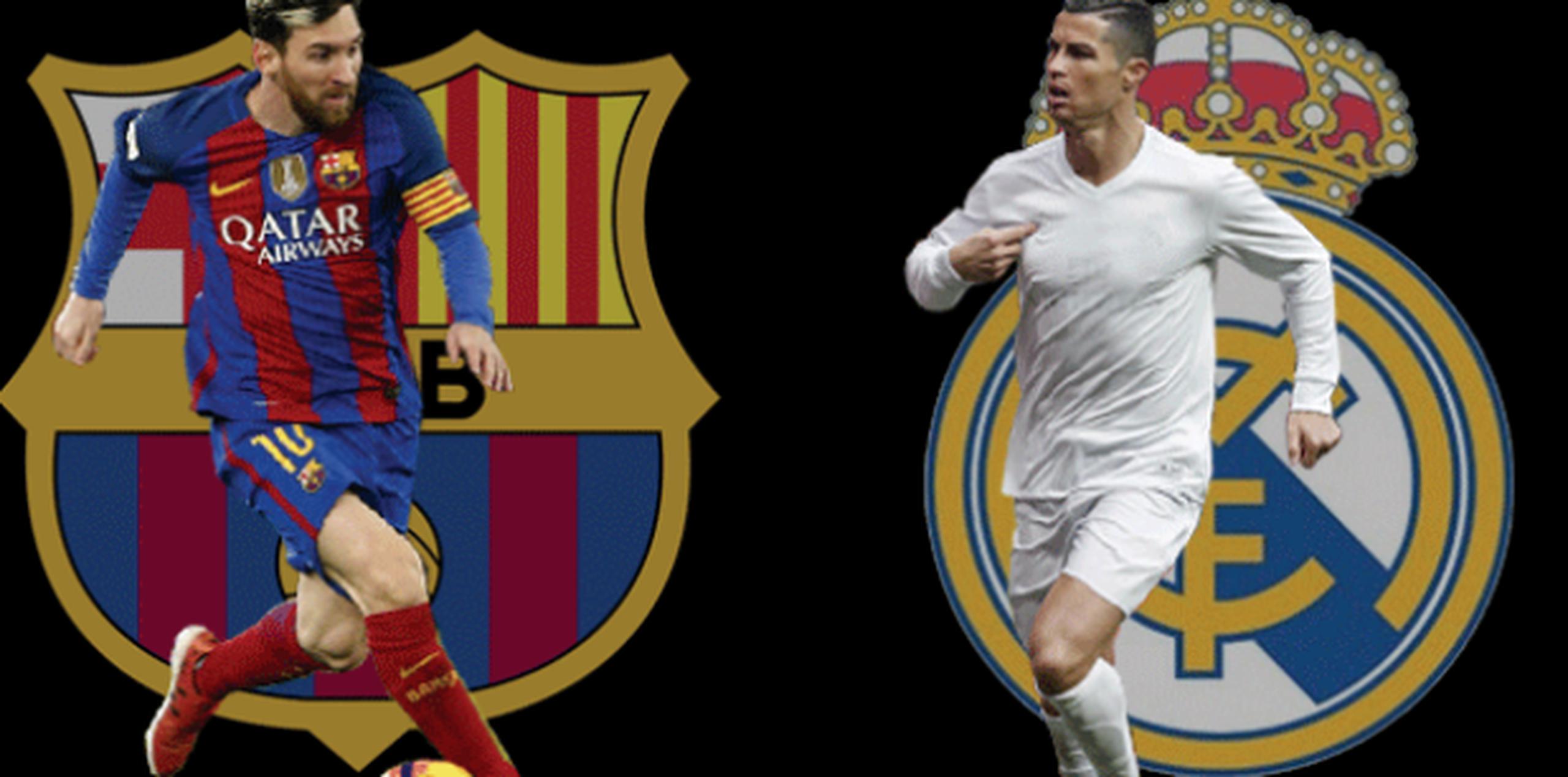 La relevancia del Clásico ha ido en aumento gracias a jugadores como Lionel Messi y Cristiano Ronaldo, figuras que son atracciones a nivel mundial. (Fotomontaje / Olga Román)