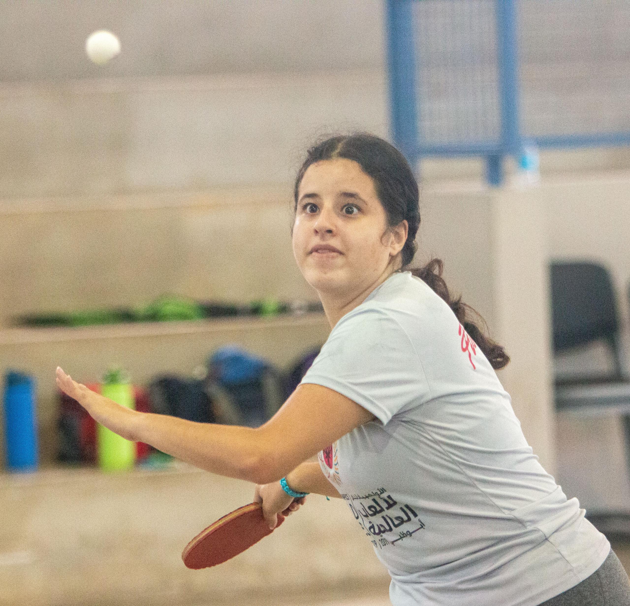 Una de las atletas que verá acción en el evento es María Vanesa Ayala, medallista de oro de la primera división de tenis de mesa de los pasados Juegos Mundiales de Olimpiadas Especiales.