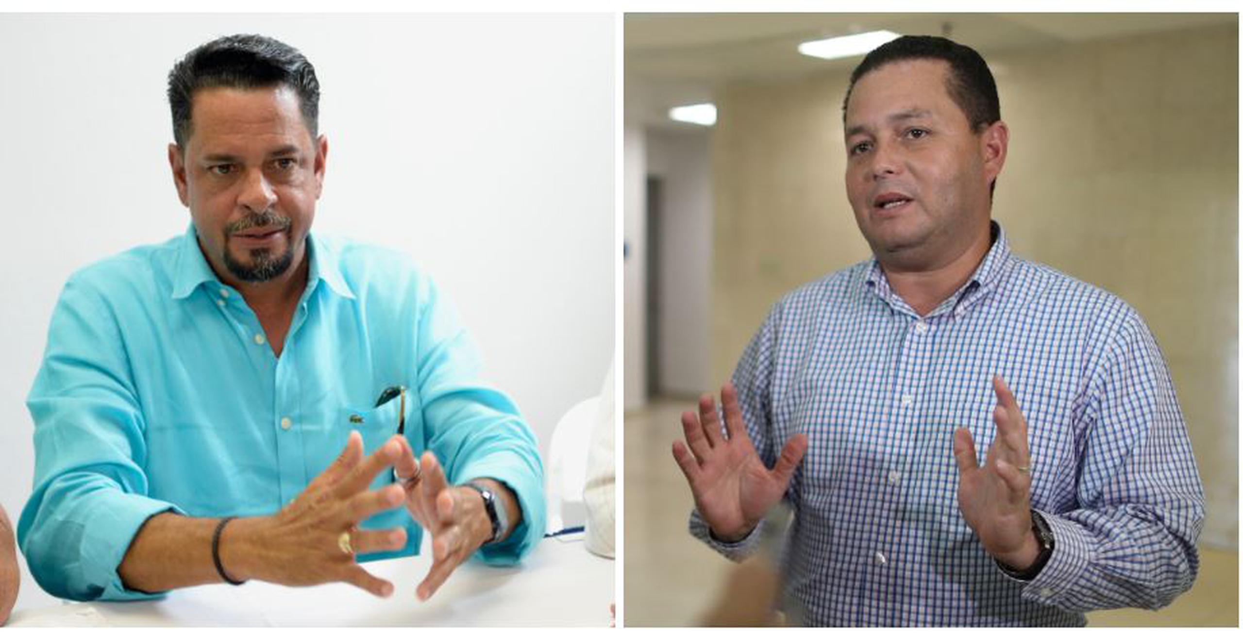 Los alcaldes Angelo Cruz (Ceiba)  y Ángel Pérez (Guaynabo) opinaron sobre los ataques internos en el PNP.