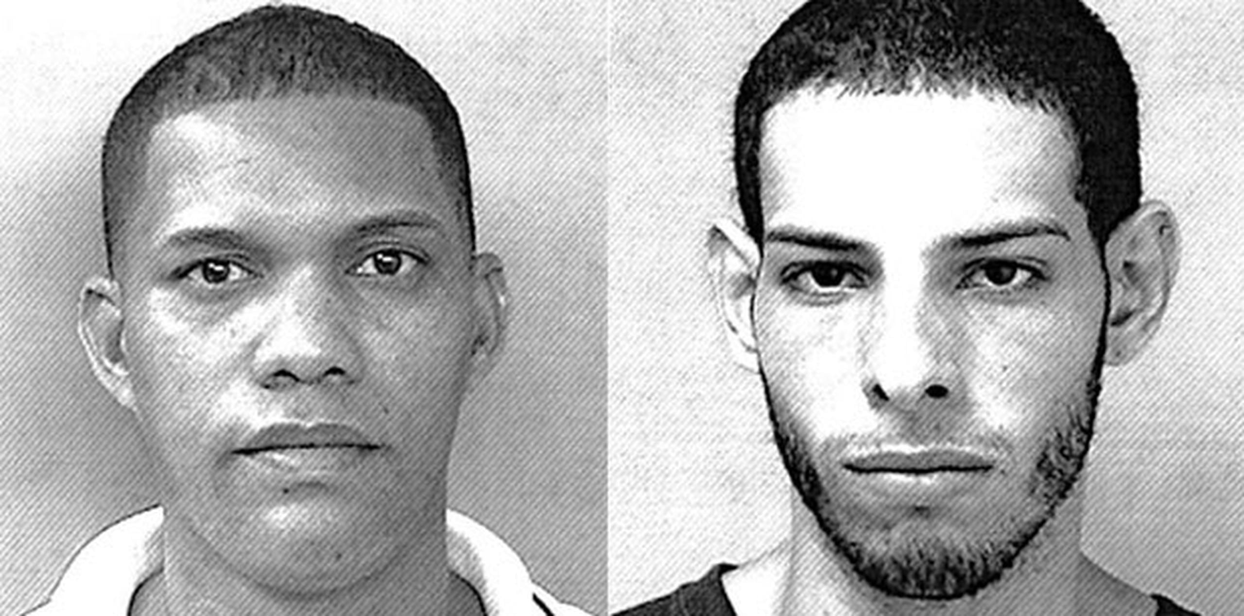 Francisco A. Cedeño Amparo, de 35 años, y Carlos F. Torres Cortés, de 22, escaparon tras atacar al oficial penal que los transportaba. (Suministrada)