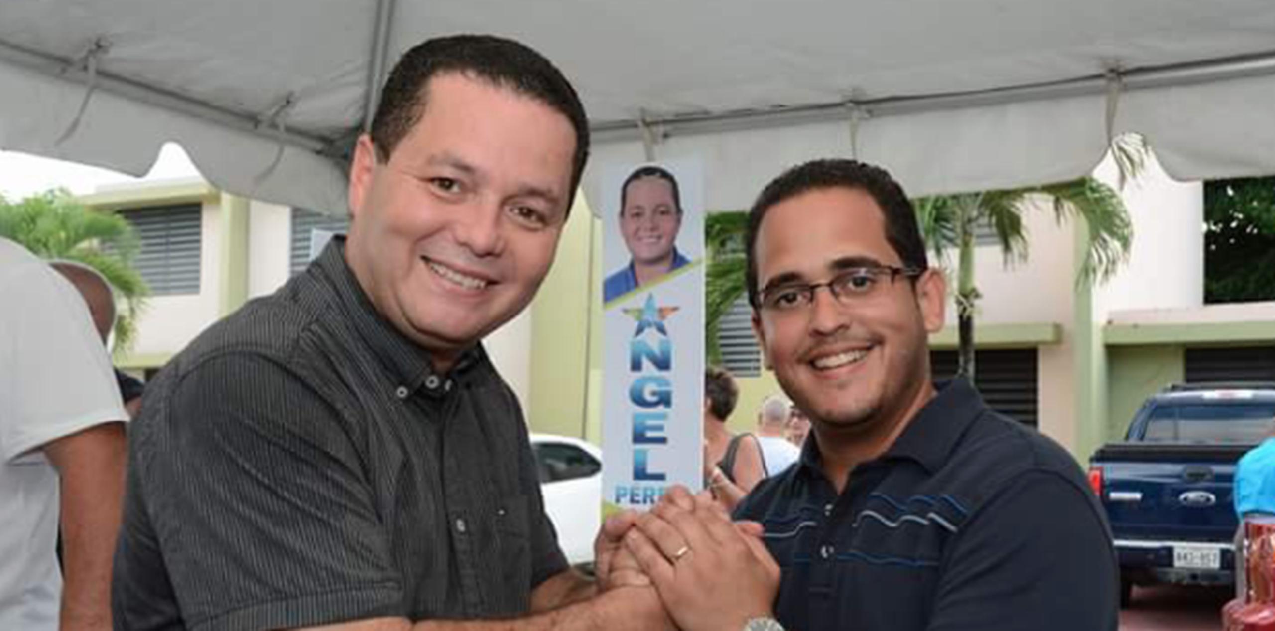 El alcalde de Guaynabo, izquierda, junto a Gil Urbina, derecha. (Suministrada)
