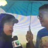 "Mr. Cash" se cuela en transmisión para hablar del huracán Matthew