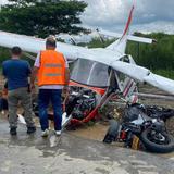 Muere motociclista tras ser impactado por una avioneta