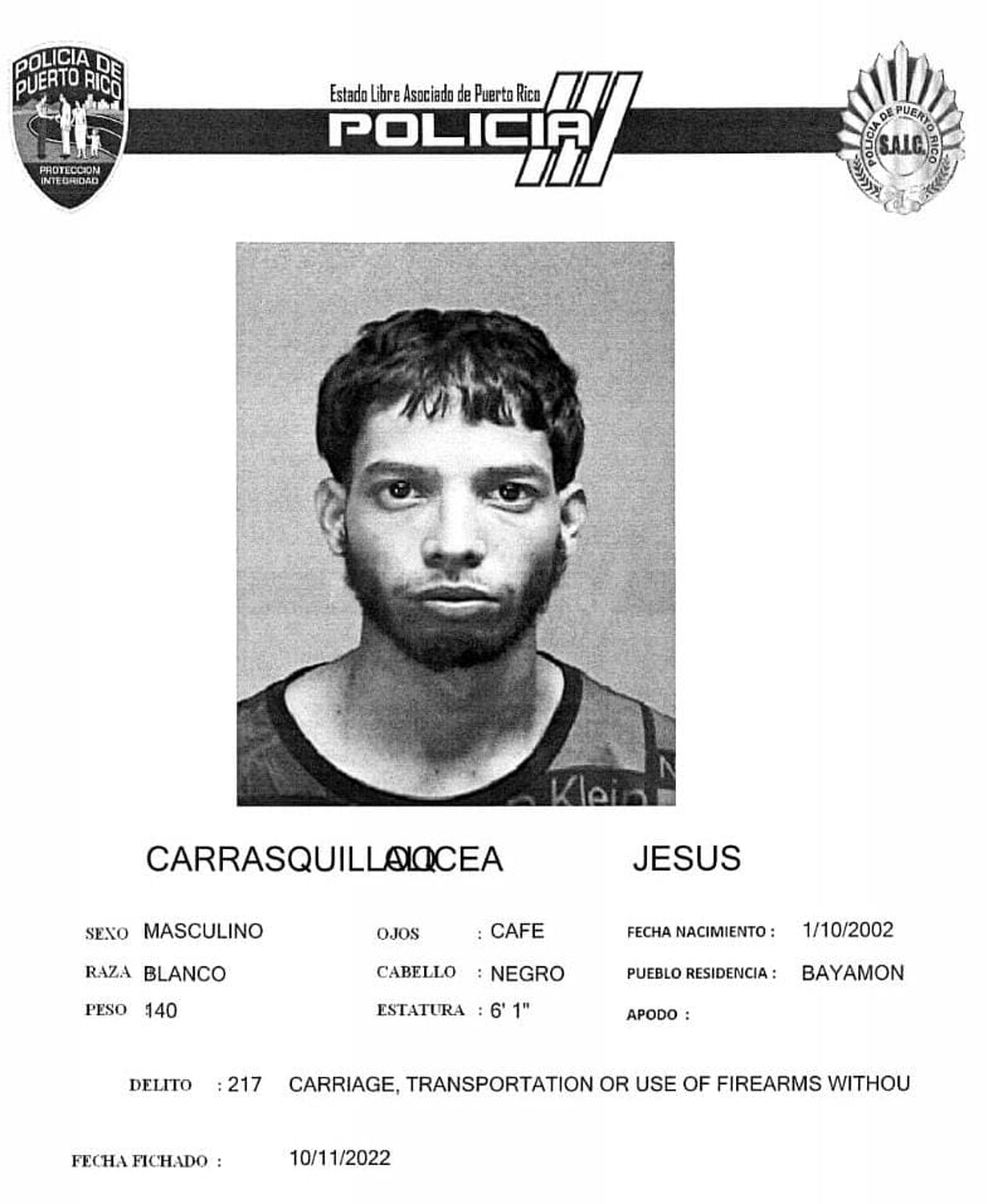 Jesús Carrasquillo Alicea es una de las víctimas de la masacre ocurida en el residencial Jardines de Cataño.