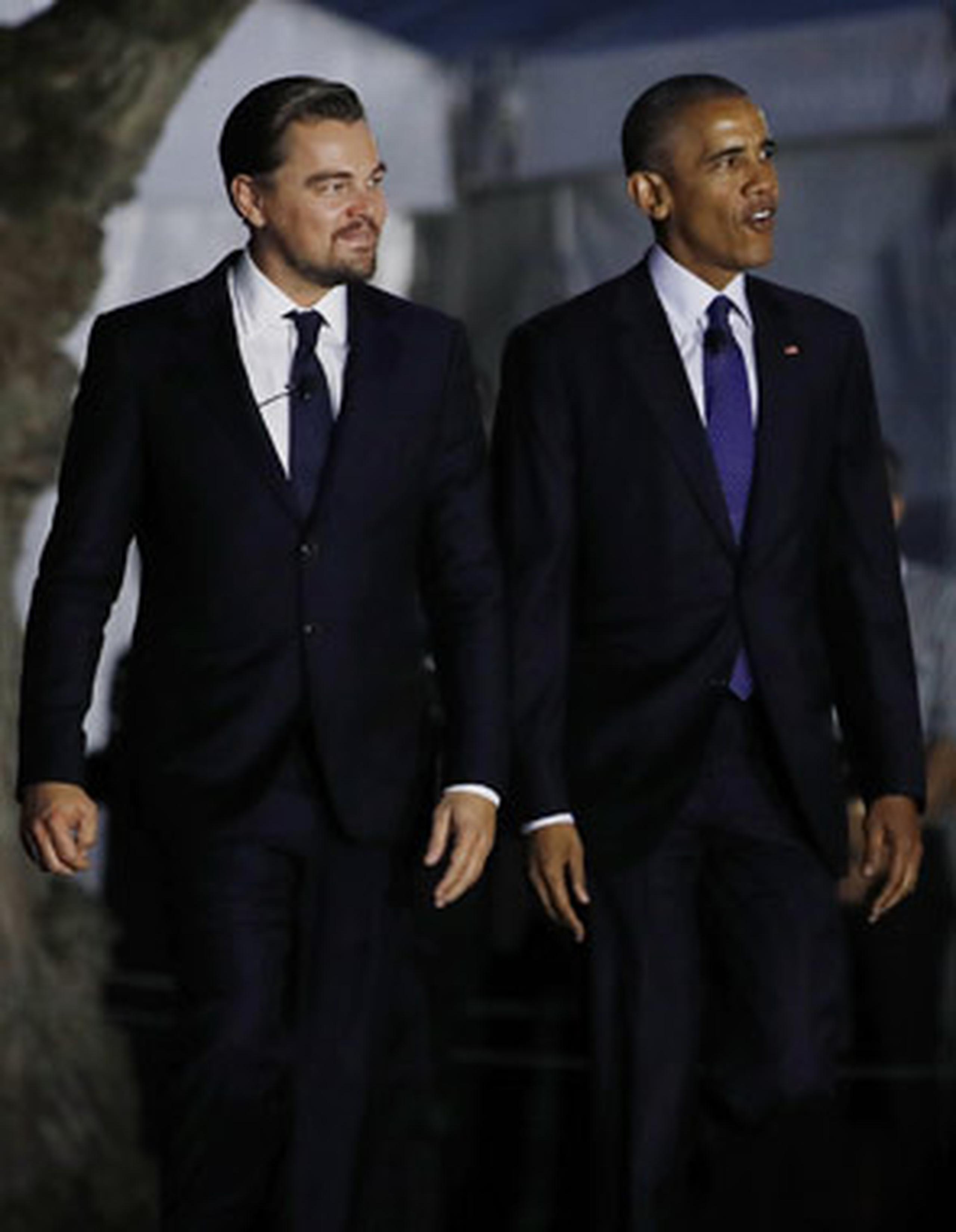 DiCaprio presentó en el festival celebrado en la Casa Blanca su documental "Before The Flood". (AP/Carolyn Kaster)