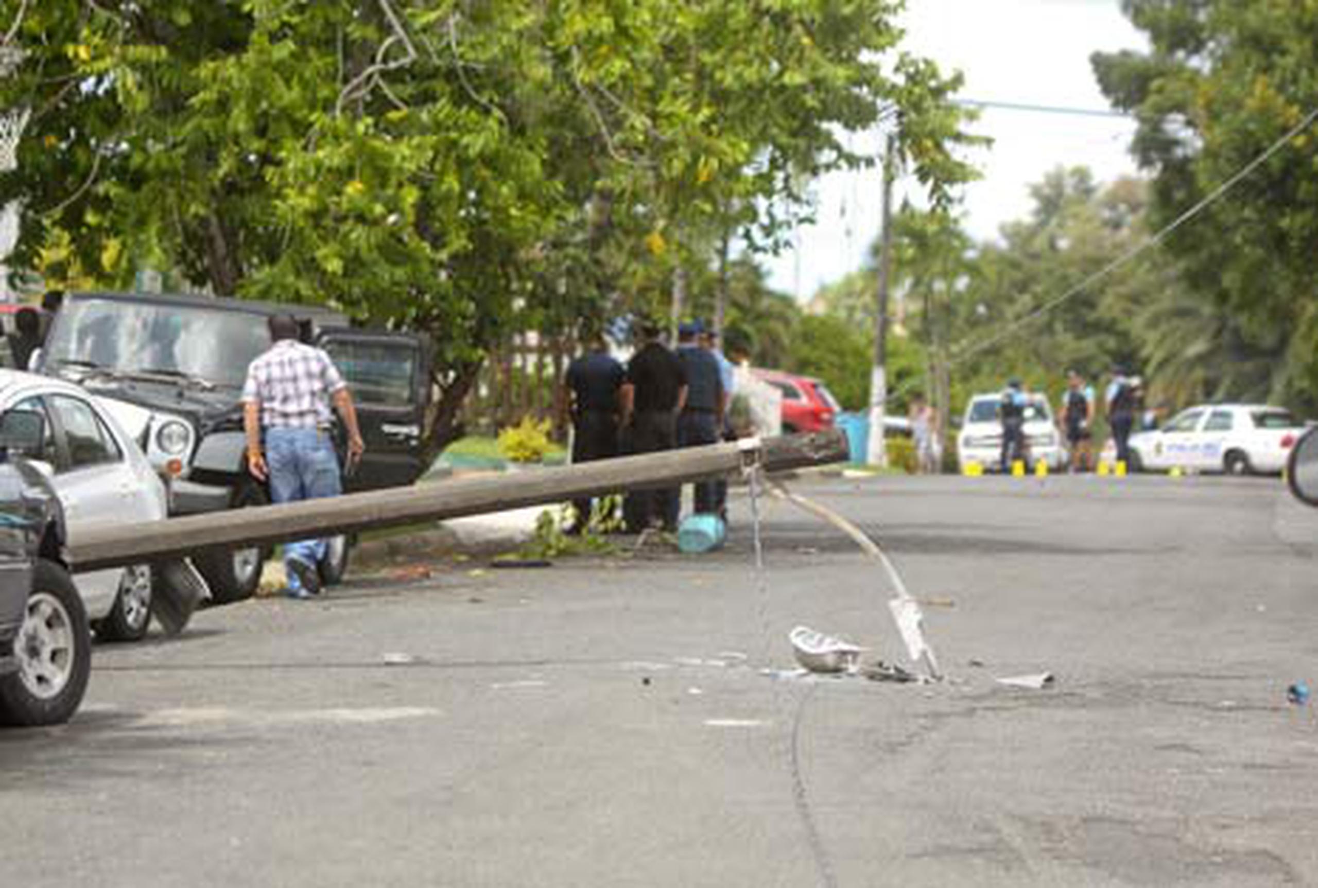 El incidente ocurrió en la calle Josefina de la urbanización Villa Rica.(Para GFR Media / Sebastián Pérez)
