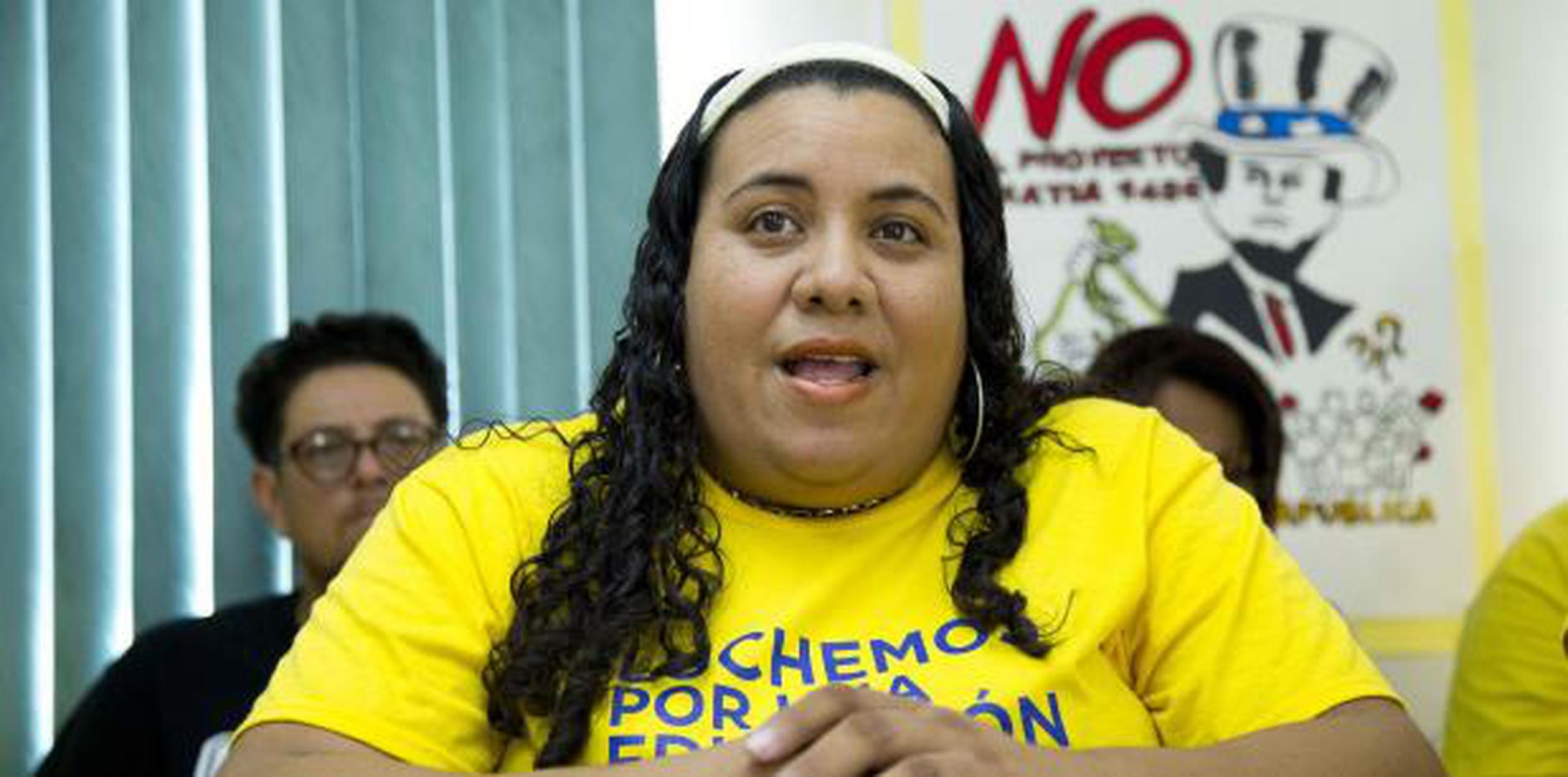 Mercedes Martínez, presidenta de la Federación de Maestros de Puerto Rico. (Archivo)