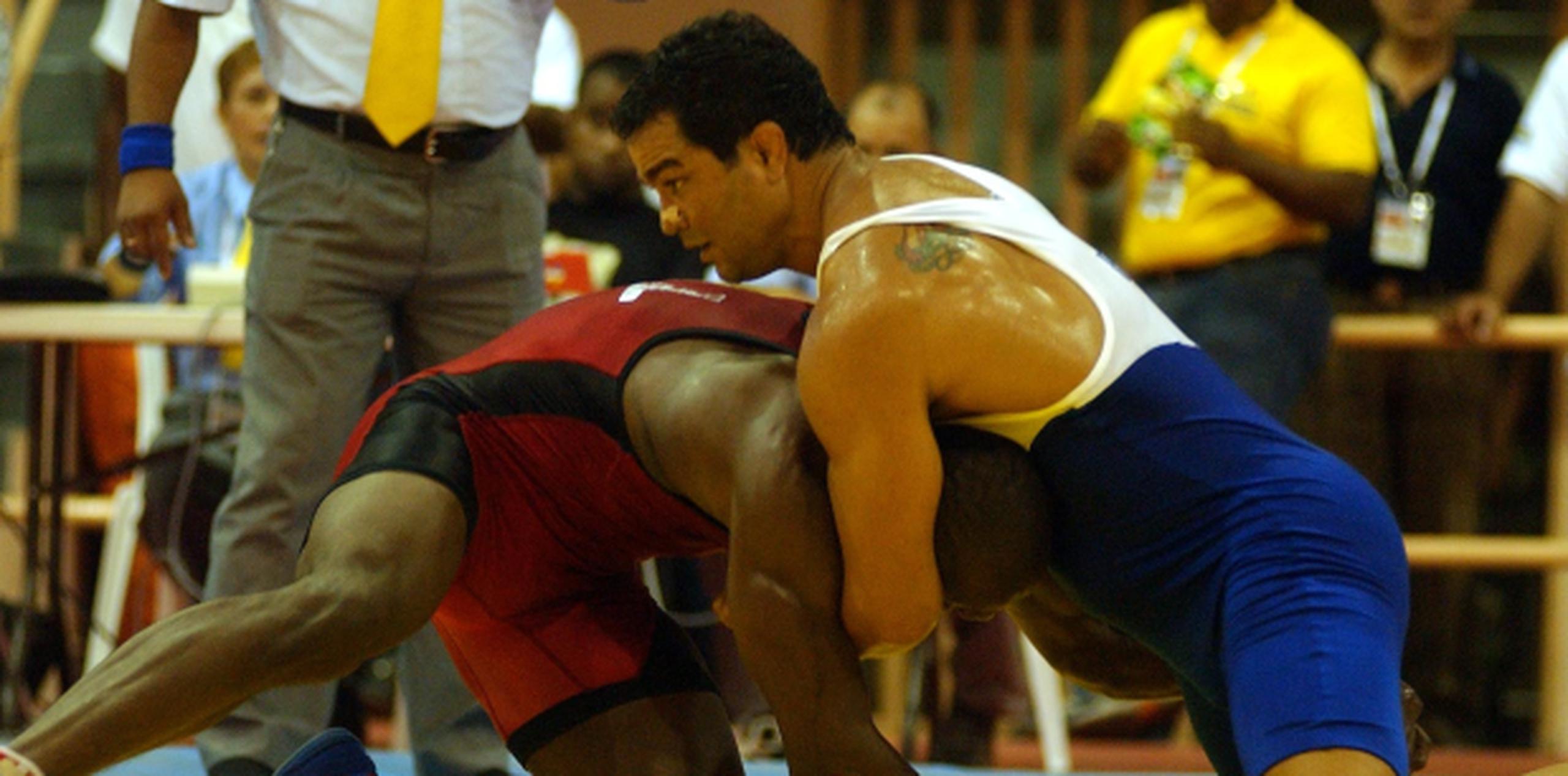 Betancourt, aquí en un combate de 2013, compitió en la final de la categoría 85 kilogramos, estilo libre, División D. (Archivo)