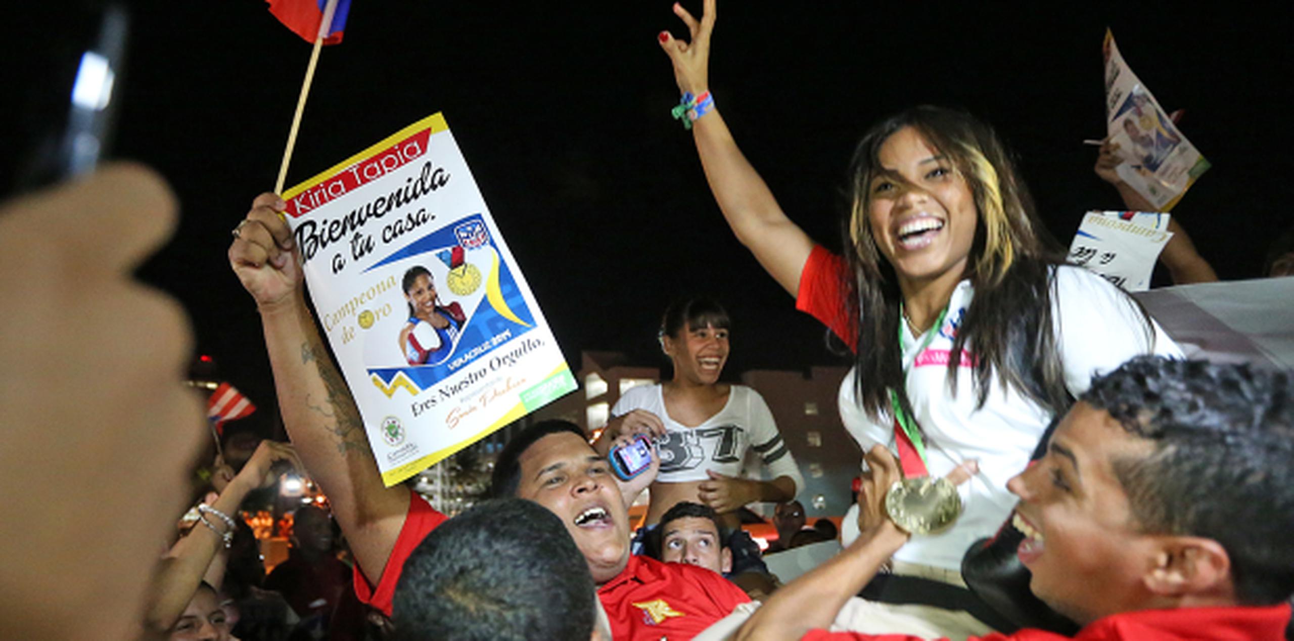 La boxeadora Kiria Tapia cargó con la medalla de oro en Veracruz. (juan.martinez@gfrmedia.com)
