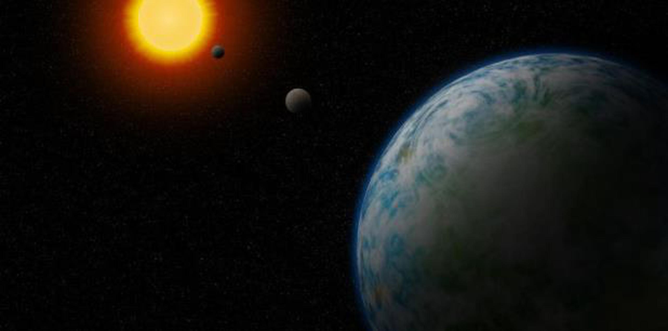 Representación artística del exoplaneta GJ180 d. (Carnegie Institution for Science / GDA)