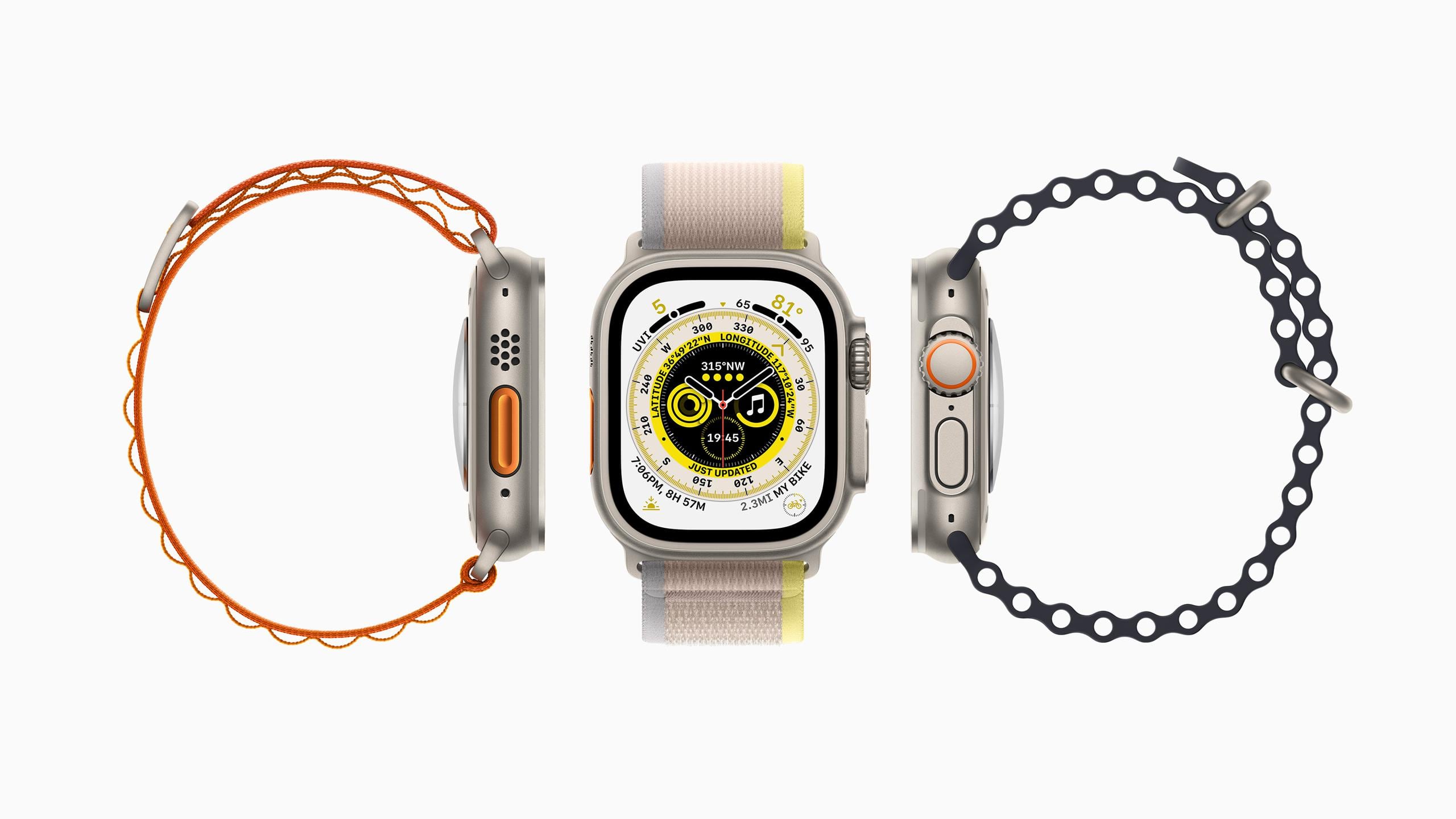 La empresa anunció un reloj de gama alta, el Apple Watch Ultra, con pantalla todavía más grande, un precio de $799 dólares y diseñado especialmente para deportes al aire libre como alpinismo, carreras de senderos y submarinismo.