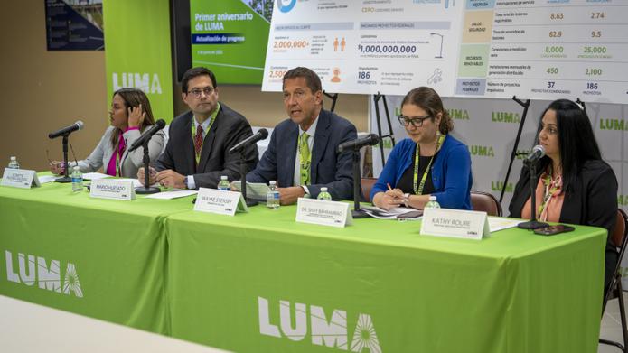 Varios líderes ejecutivos de LUMA compartieron los logros clave y los puntos de progreso en todas las operaciones de la empresa.