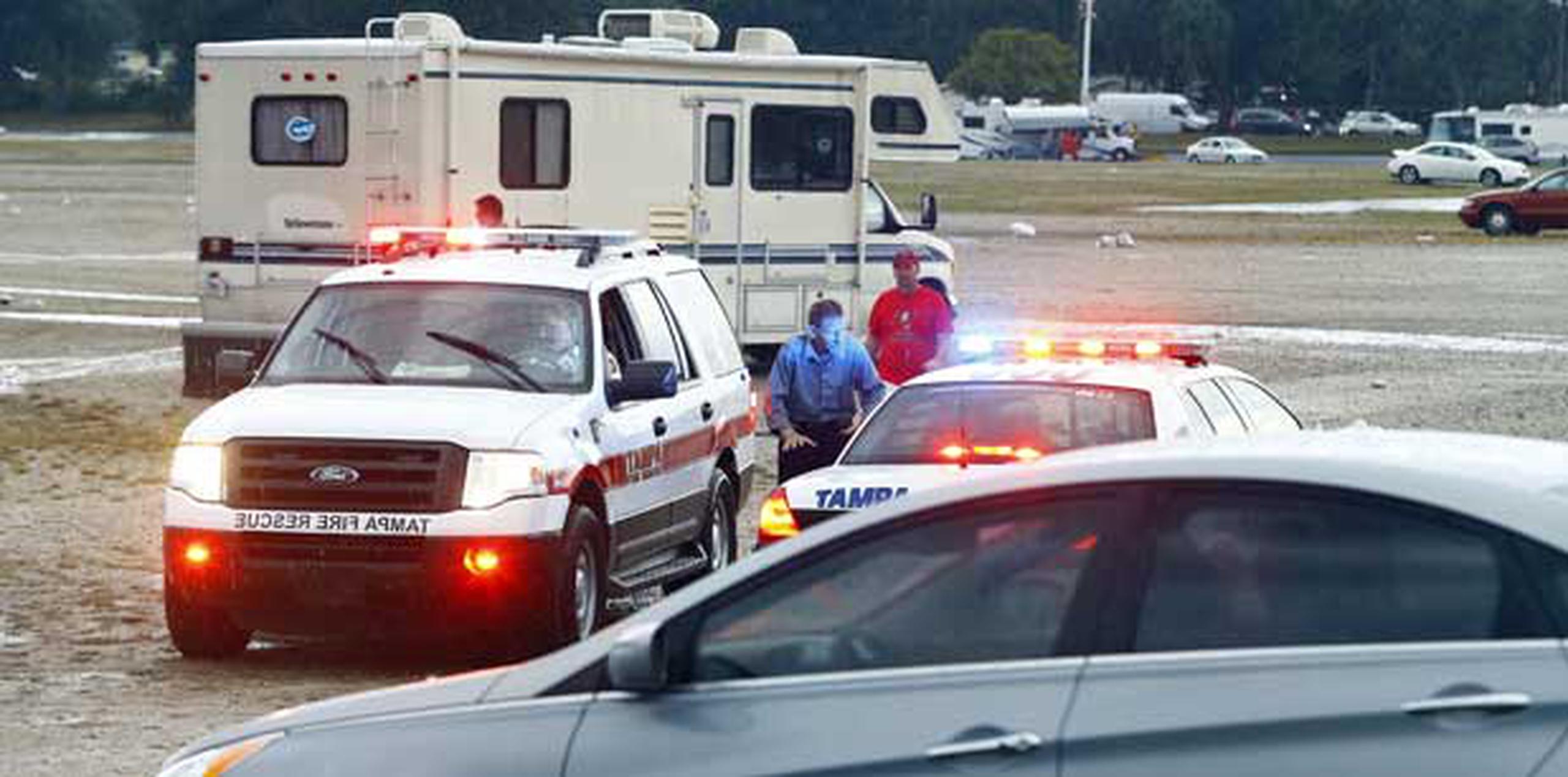 Ninguno de los lesionados estaría grave, de acuerdo con el vocero del departamento de Bomberos y Rescate de Tampa, Jason Penny. (AP)