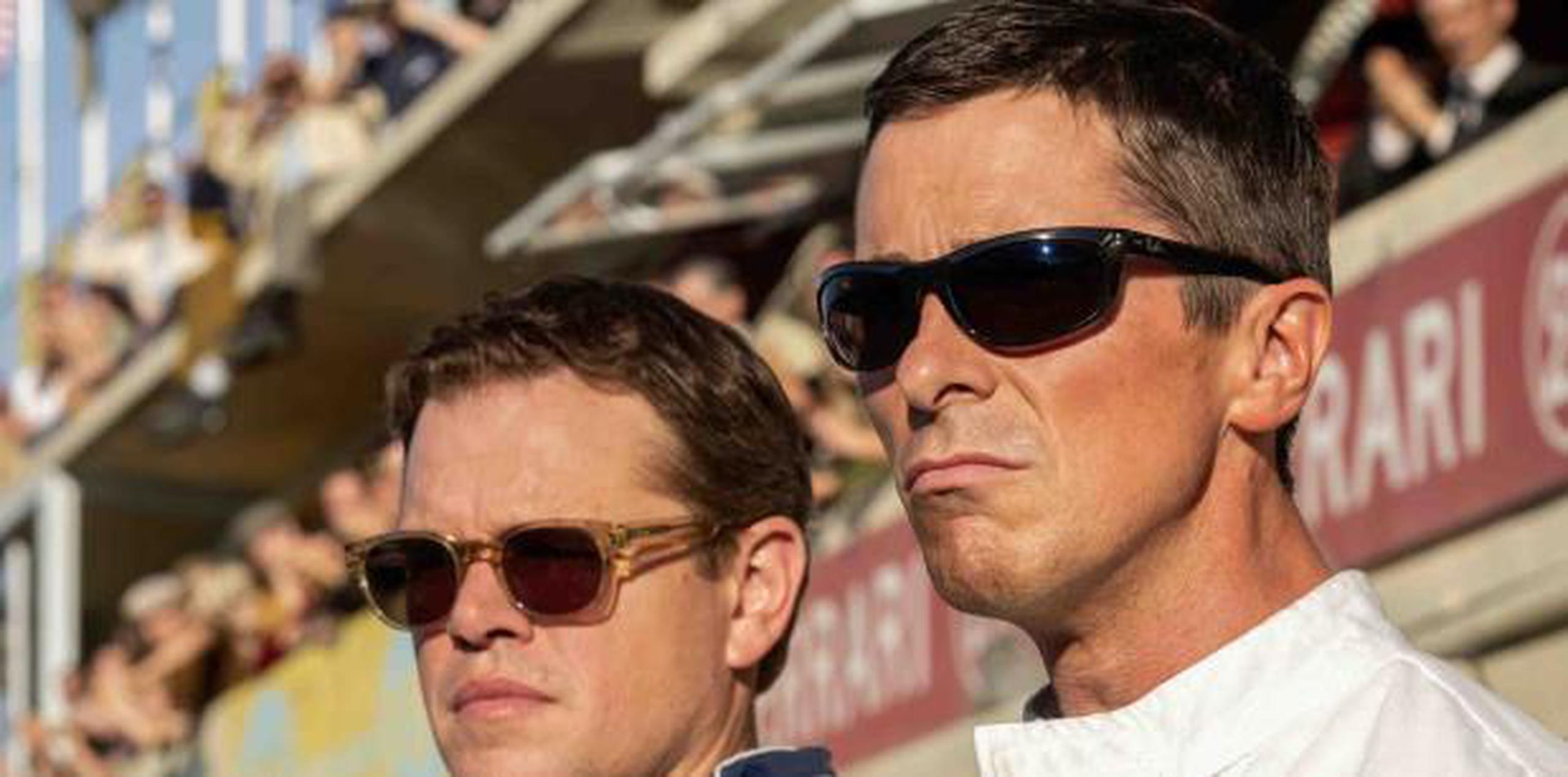 El drama sobre carrera de autos de James Mangold estrenó con buenas reseñas y alusiones al Oscar para sus protagonistas, Christian Bale y Matt Damon. (AP)
