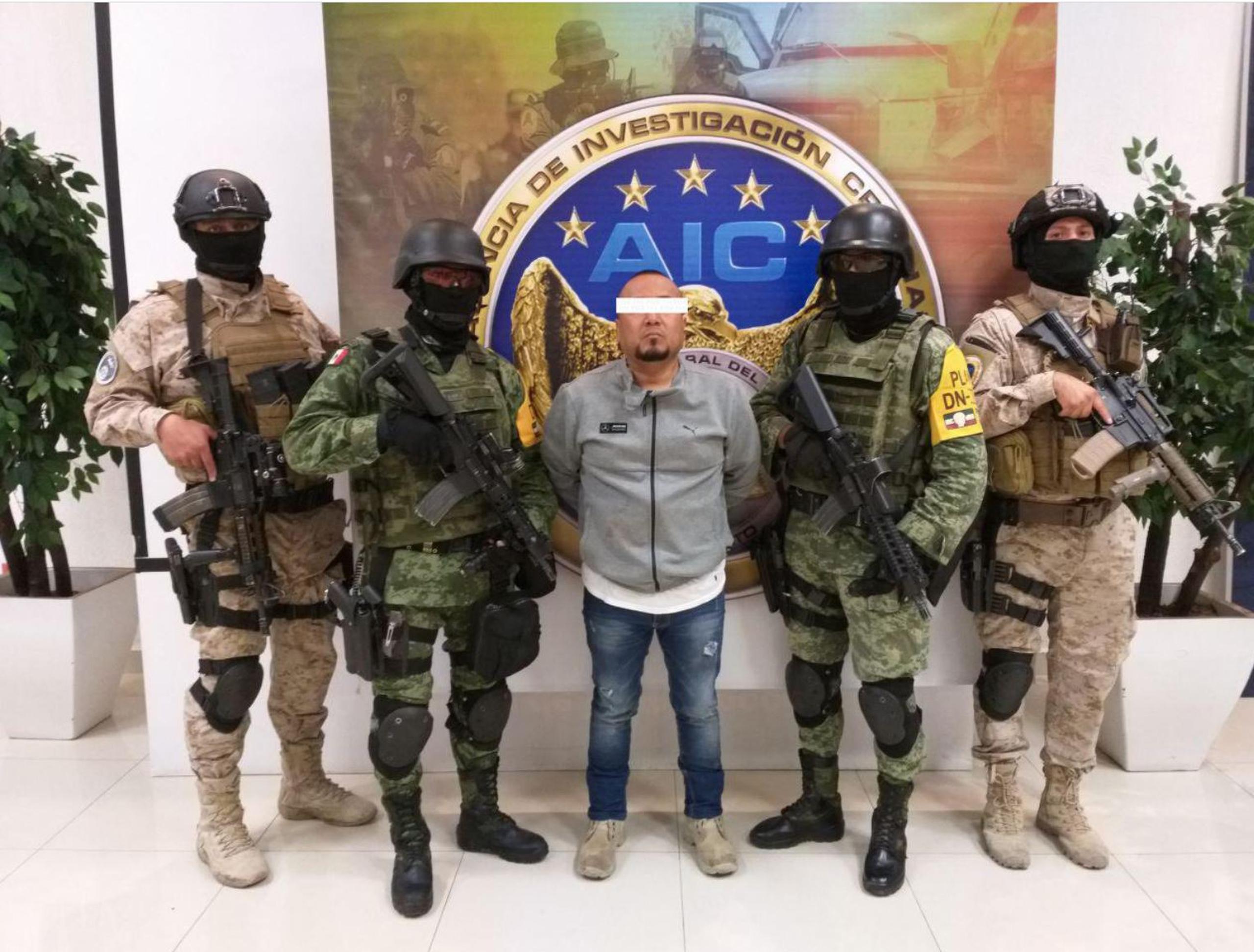 Imagen del arresto de El Marro compartida por la Fiscalía General del Estado de Guanajuato.