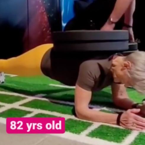 Influencer de 82 años arrasa con su rutina de ejercicios 