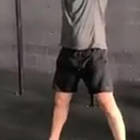 García Padilla haciendo CrossFit
