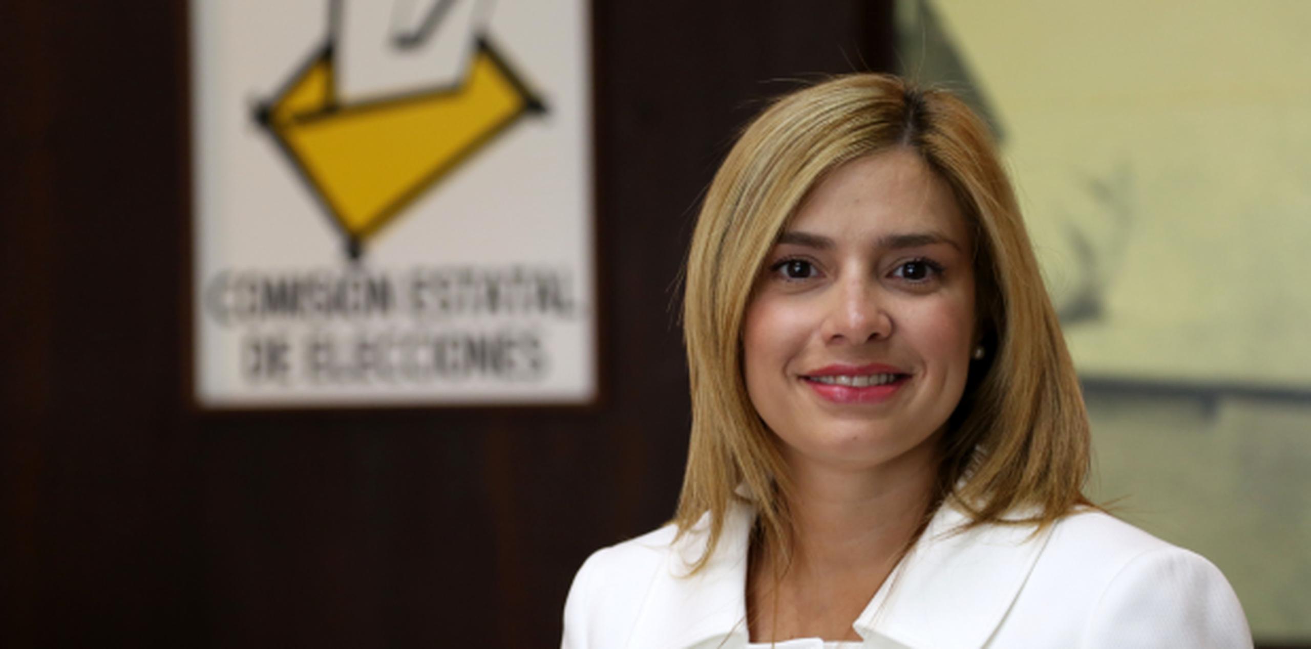 La presidenta de la CEE Liza García recordó que el día límite para las inscripciones será el 28 de abril. (Archivo)