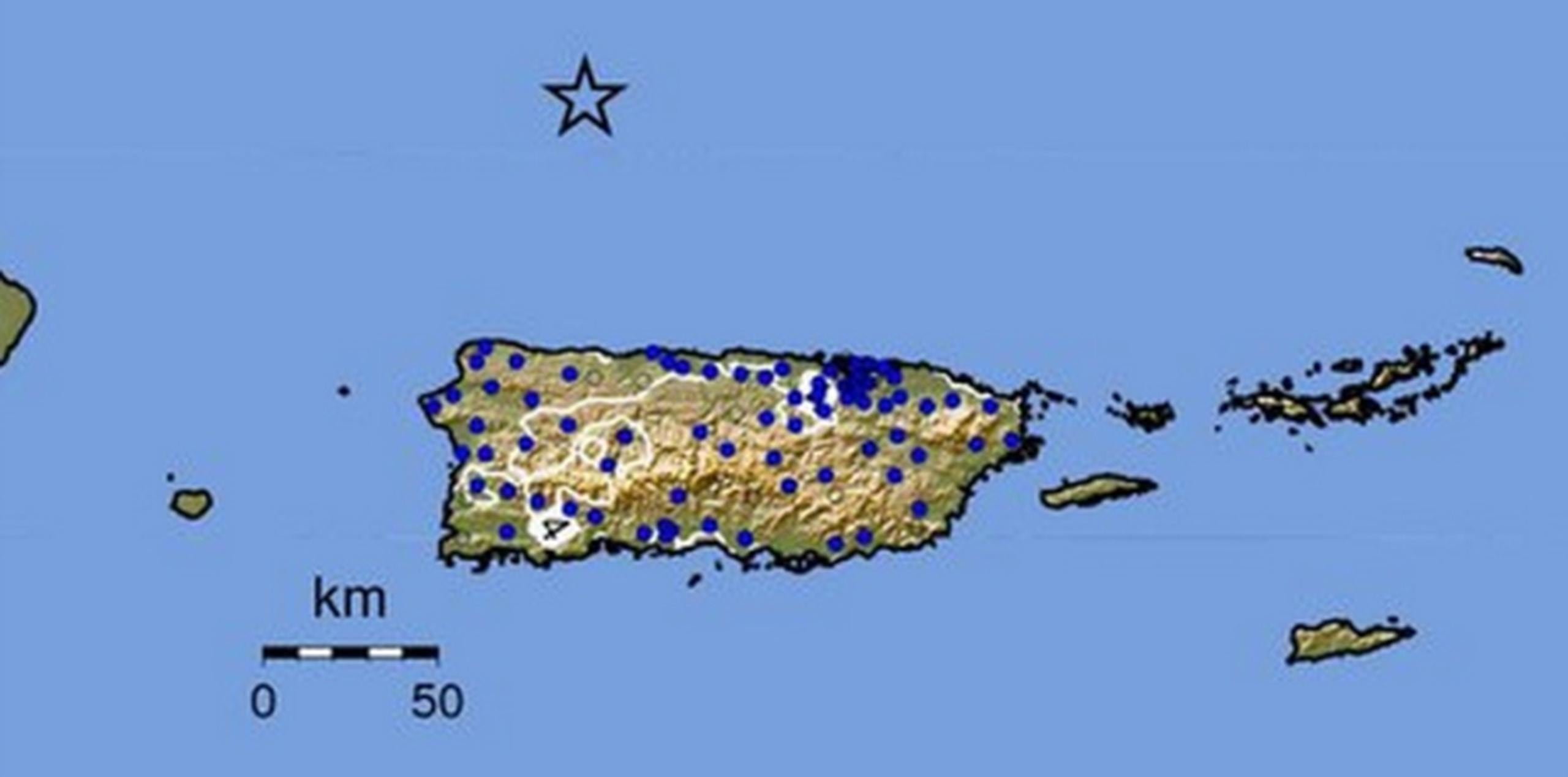 Este temblor es el de mayor intensidad sentido en la Isla desde 1918, fecha en la que se reportó un sismo de 7.5 en la falla del Canal de la Mona que dejó edificios derrumbados en la zona de Mayagüez.(Red Sísmica de Puerto Rico)