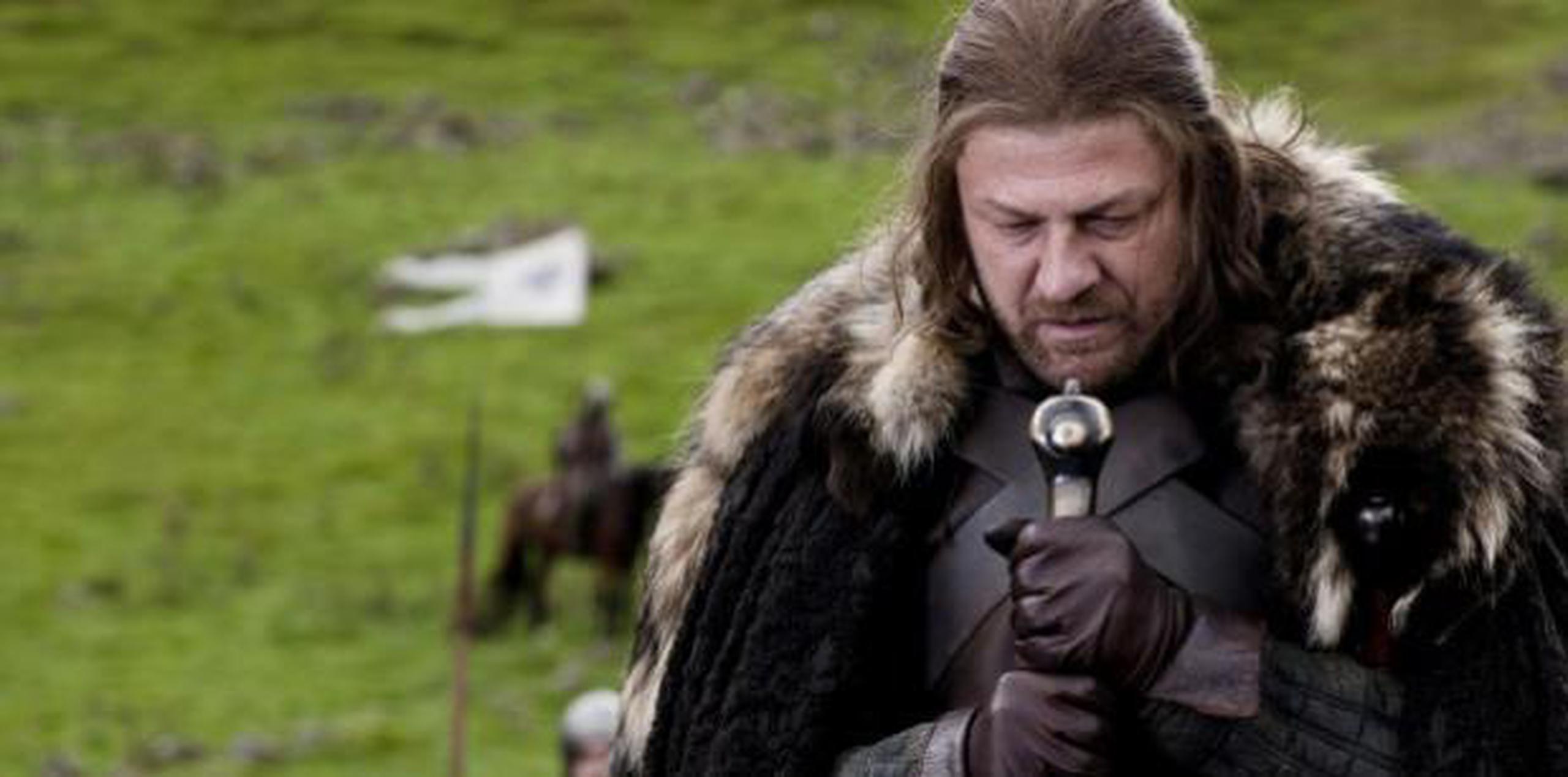 Sean Bean como Ned Stark en "Game of Thrones" (2011), personaje que es decapitado al final de la primera temporada. (AP/HBO/GDA)