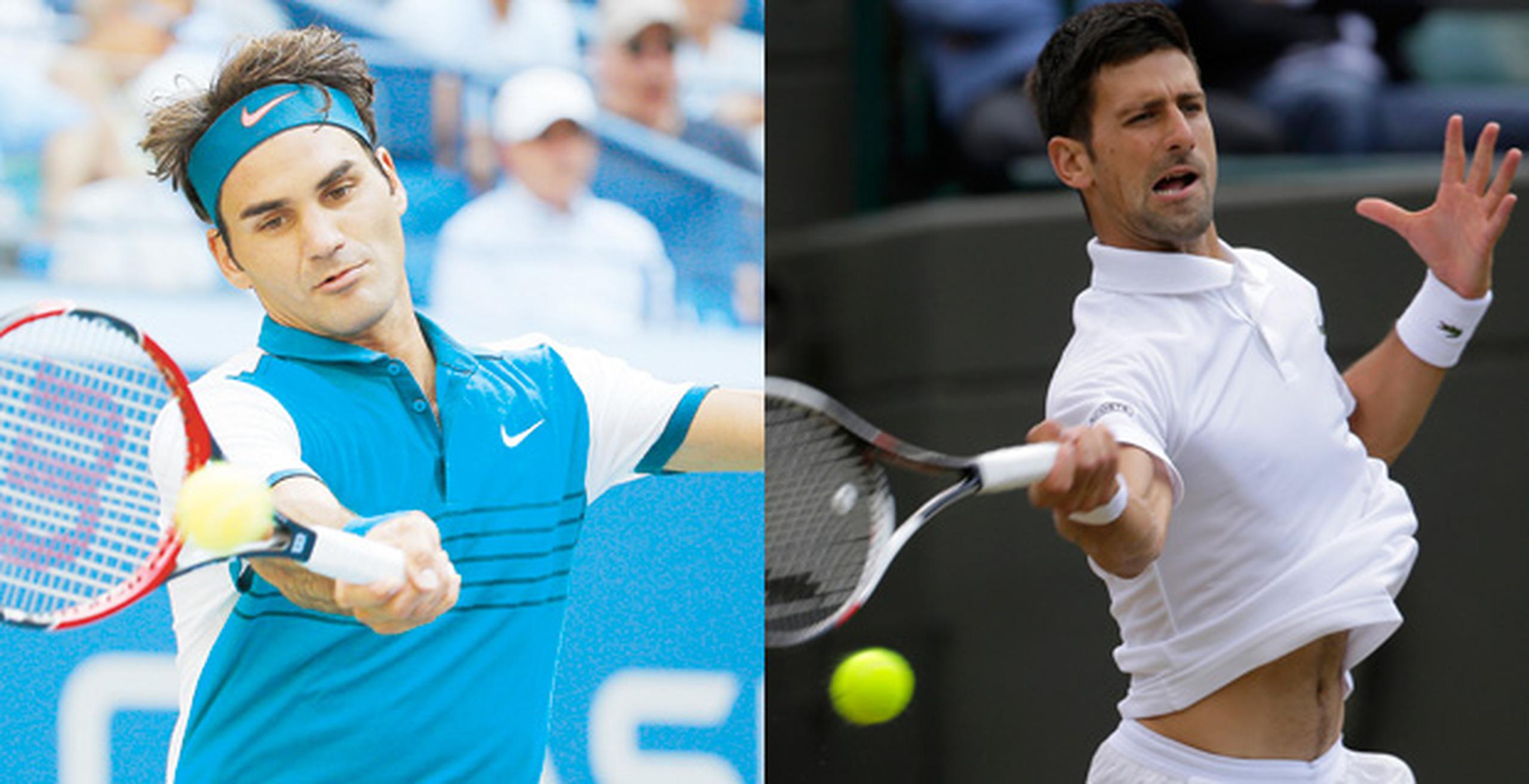 Roger Federer y Novak Djokovic