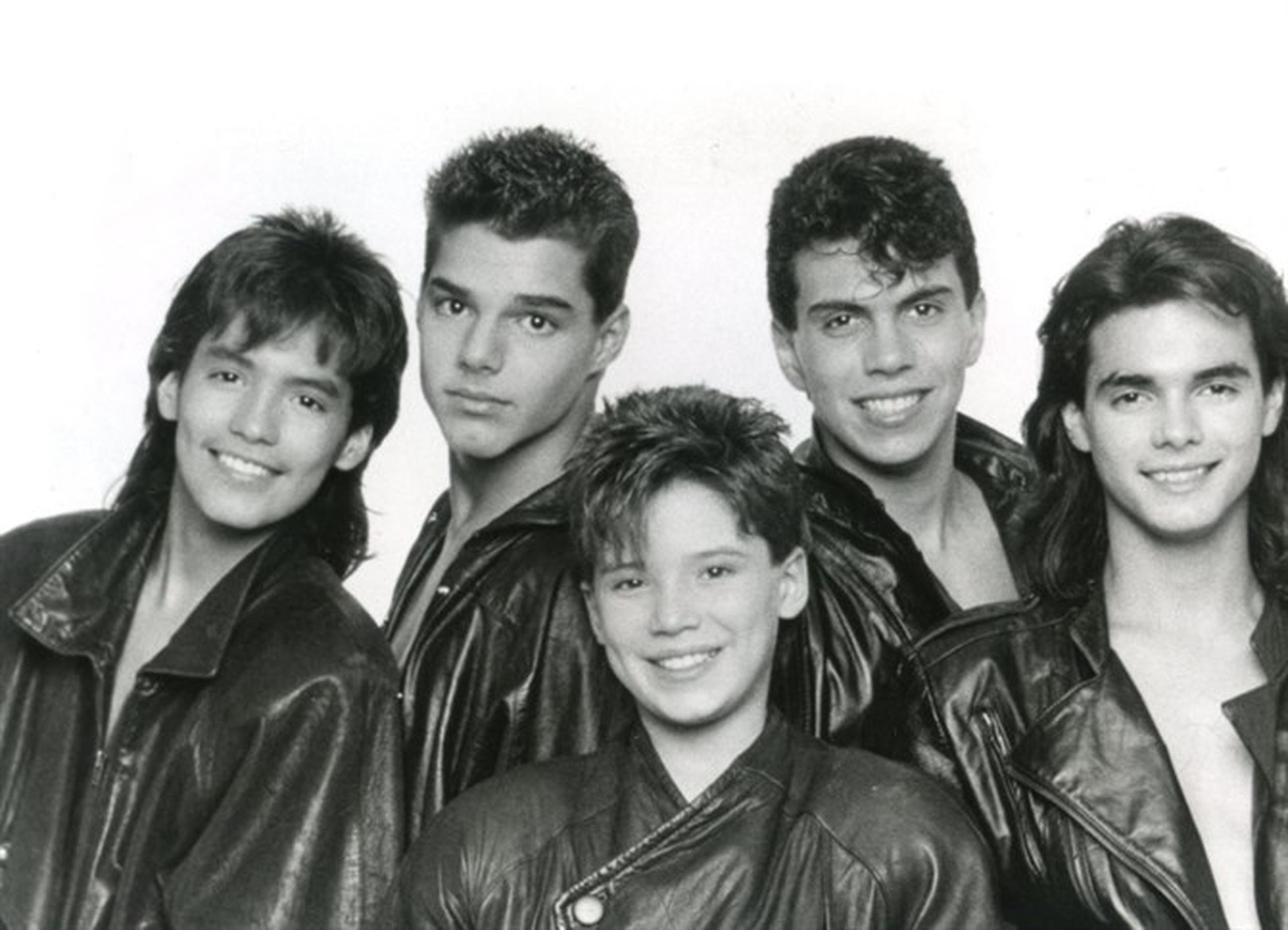 Menudo: Rubén, Ricky Martin, Ángelo, Raymond y Sergio (Archivo)